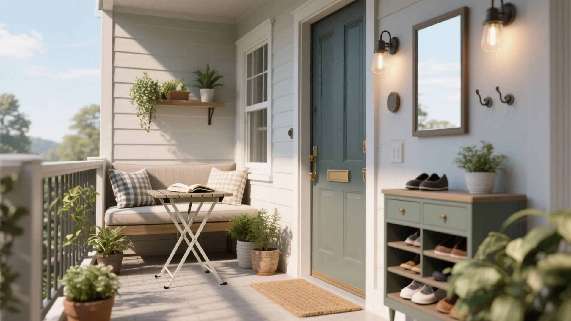 5. Balcony and Entryway as Usable Space