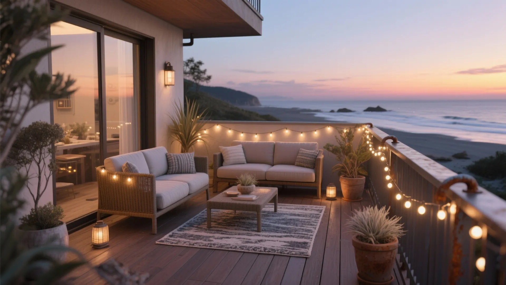 5. Outdoor extension — balcony as extra room