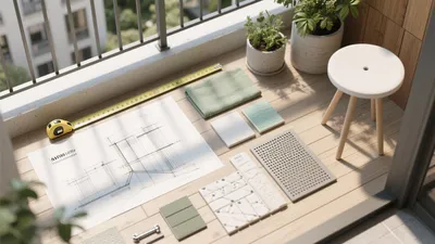 Balcony Design Planning with Natural Materials