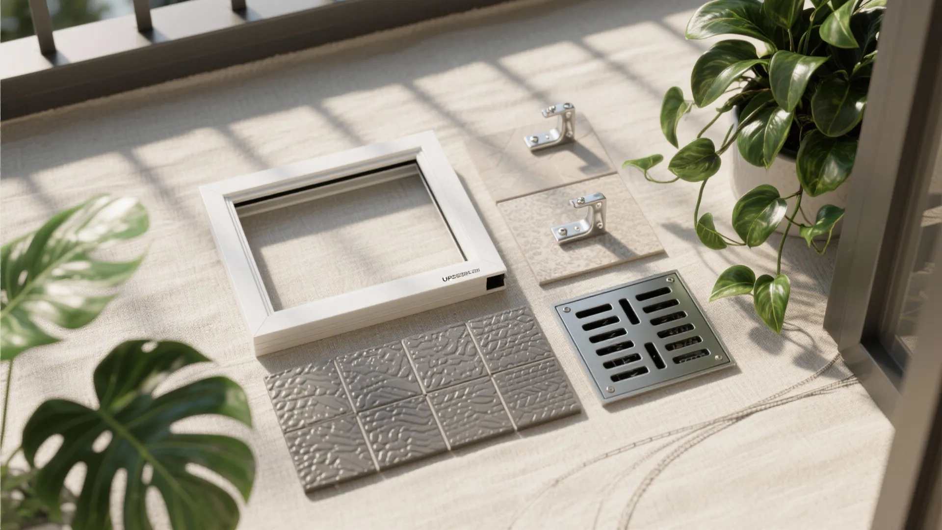 Utility balcony that doubles as a green corner