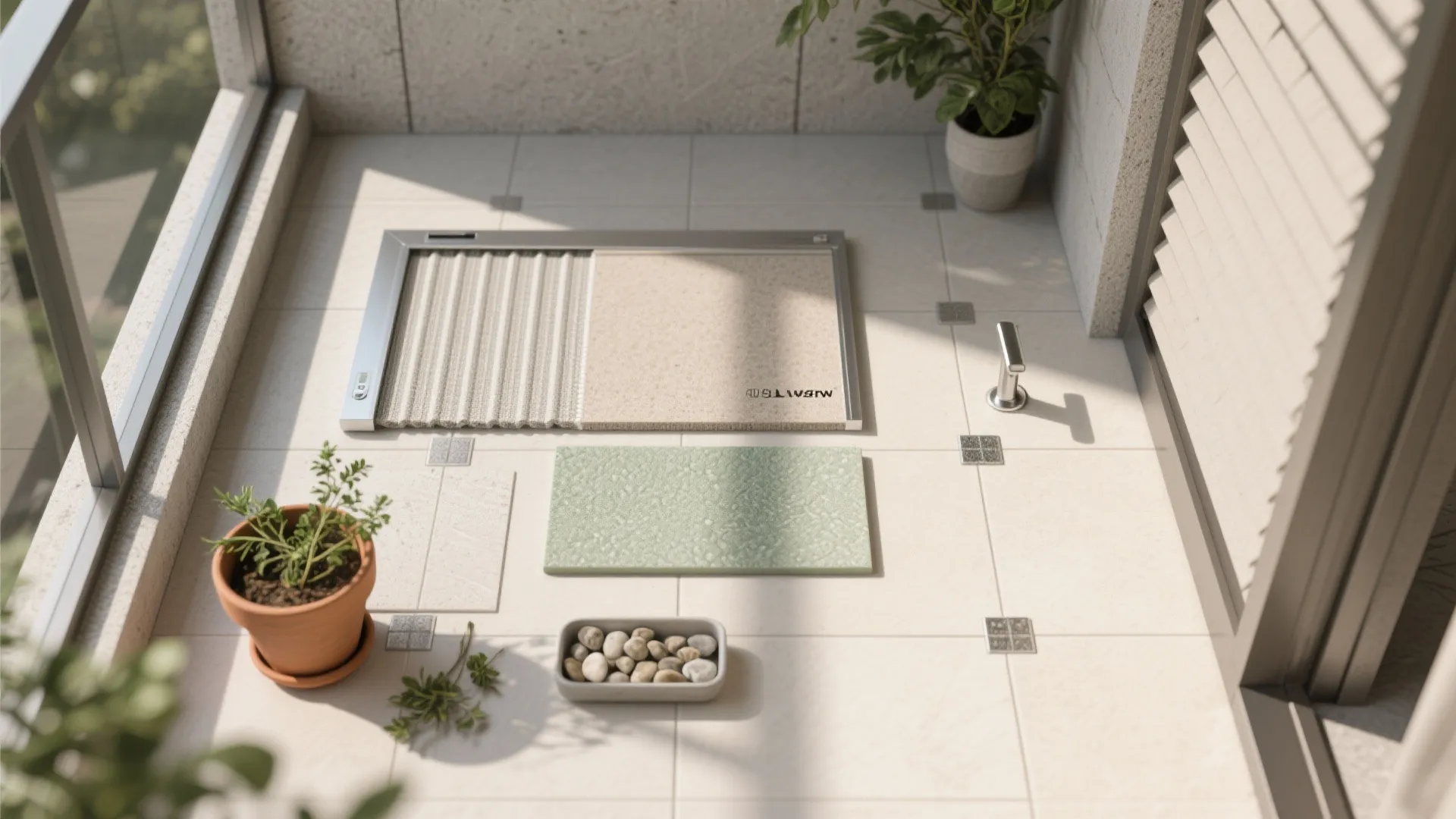 4) Balcony utility plus a biophilic green nook