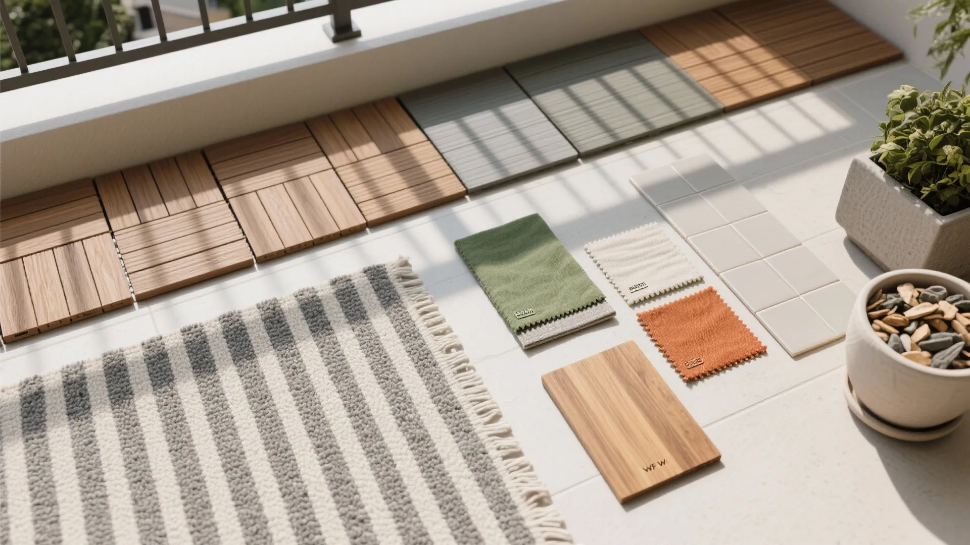 Texture, Tones, and Deck Tiles for a Cohesive Look