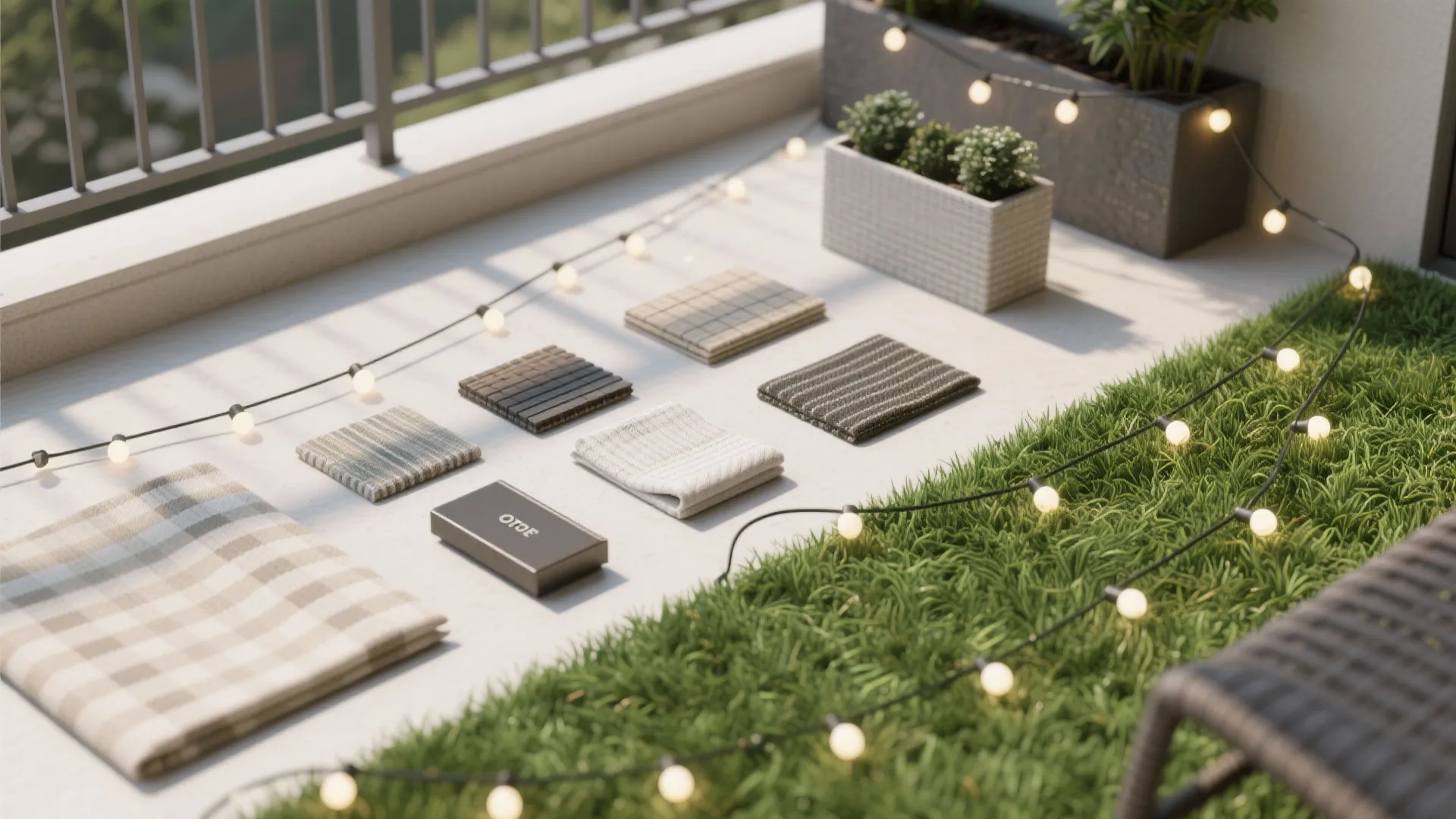 Balcony and utility as a green pocket and WFH micro-studio