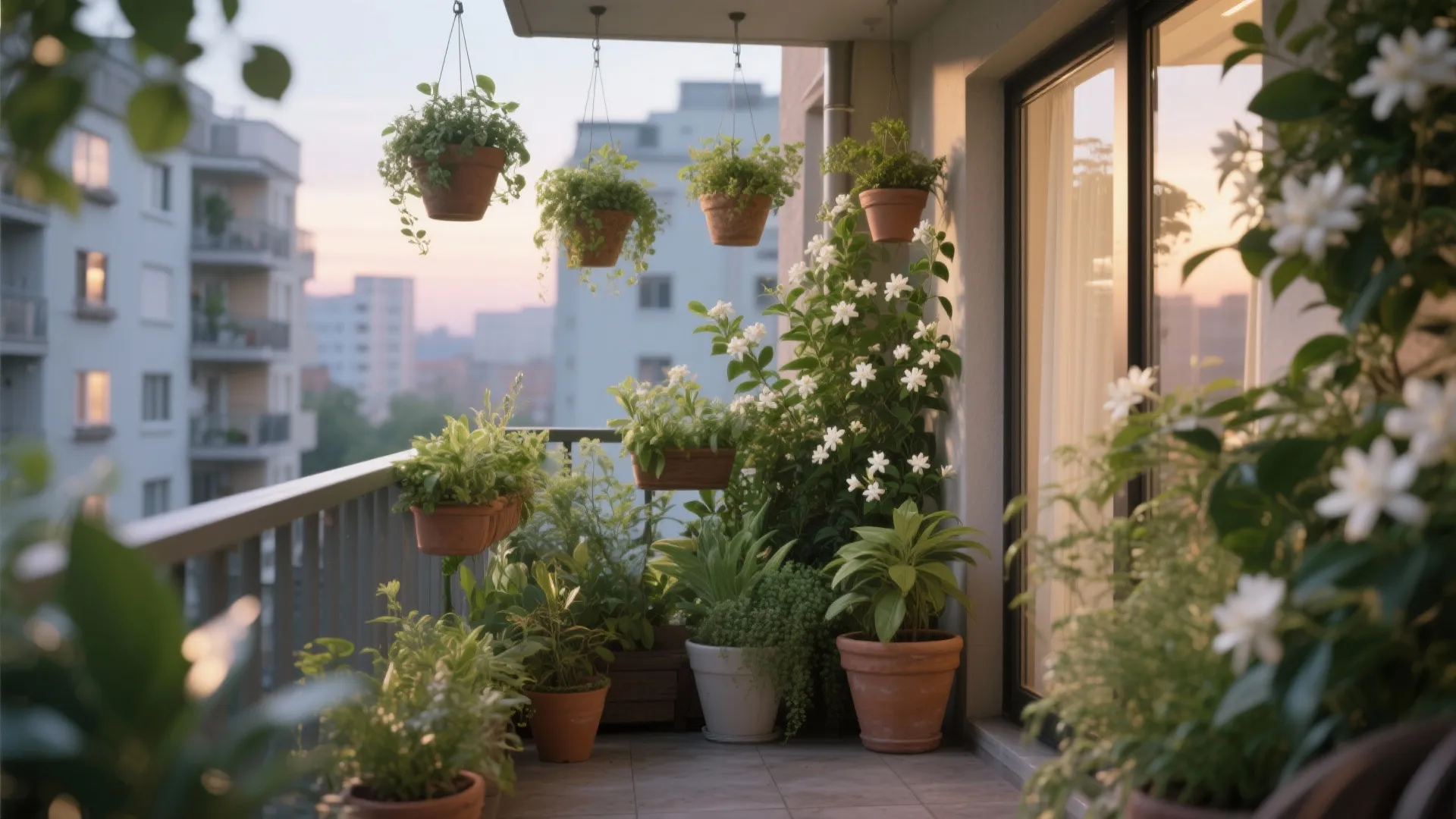 5. Balcony Floral Corners