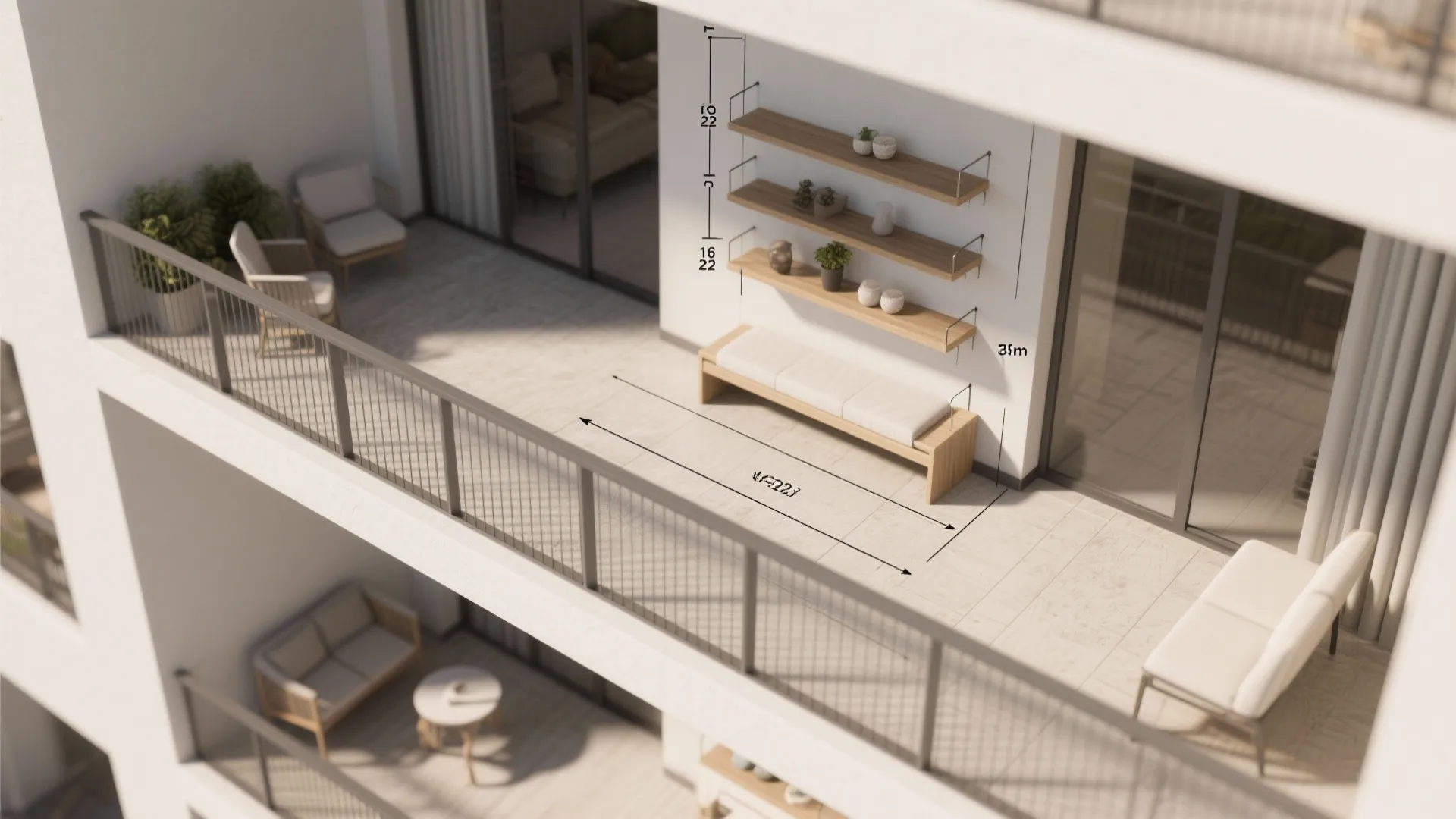 Minimal rail systems with slim seating