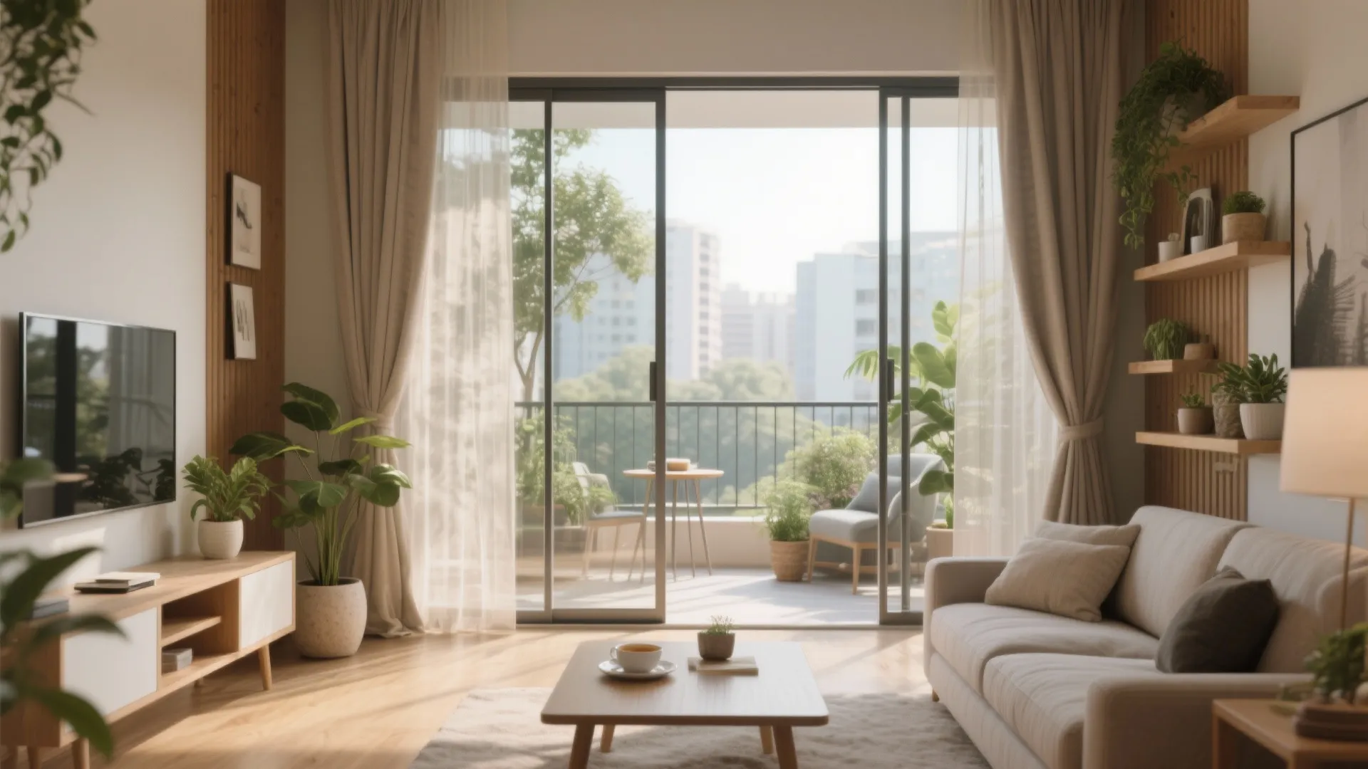 Light, glass, and balcony integration