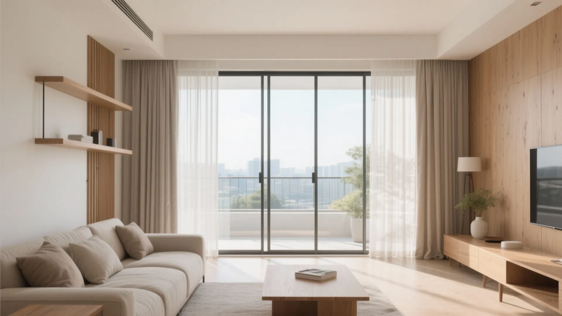 Daylight and Air: Glass Doors to the Balcony