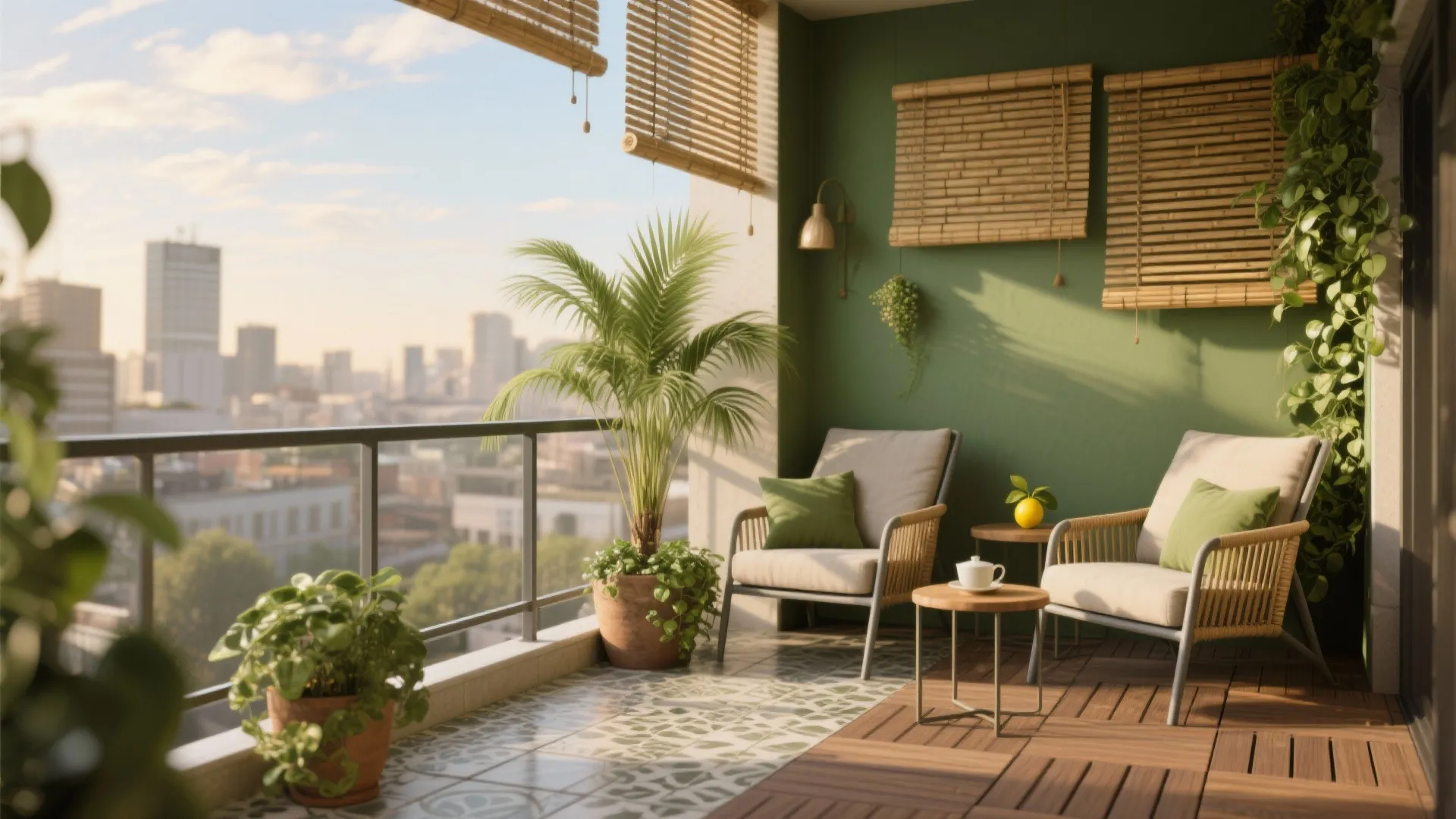 4) Balcony-to-green-room: your everyday retreat