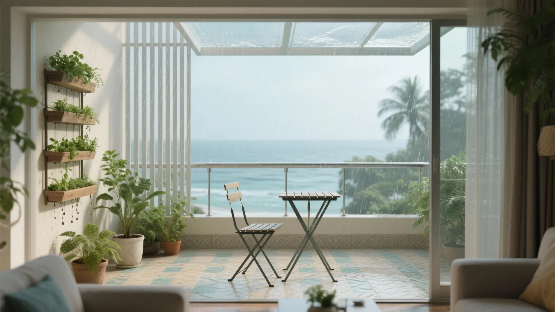 Balcony & Indoor-Outdoor Flow: Dry Feet, Green Corners