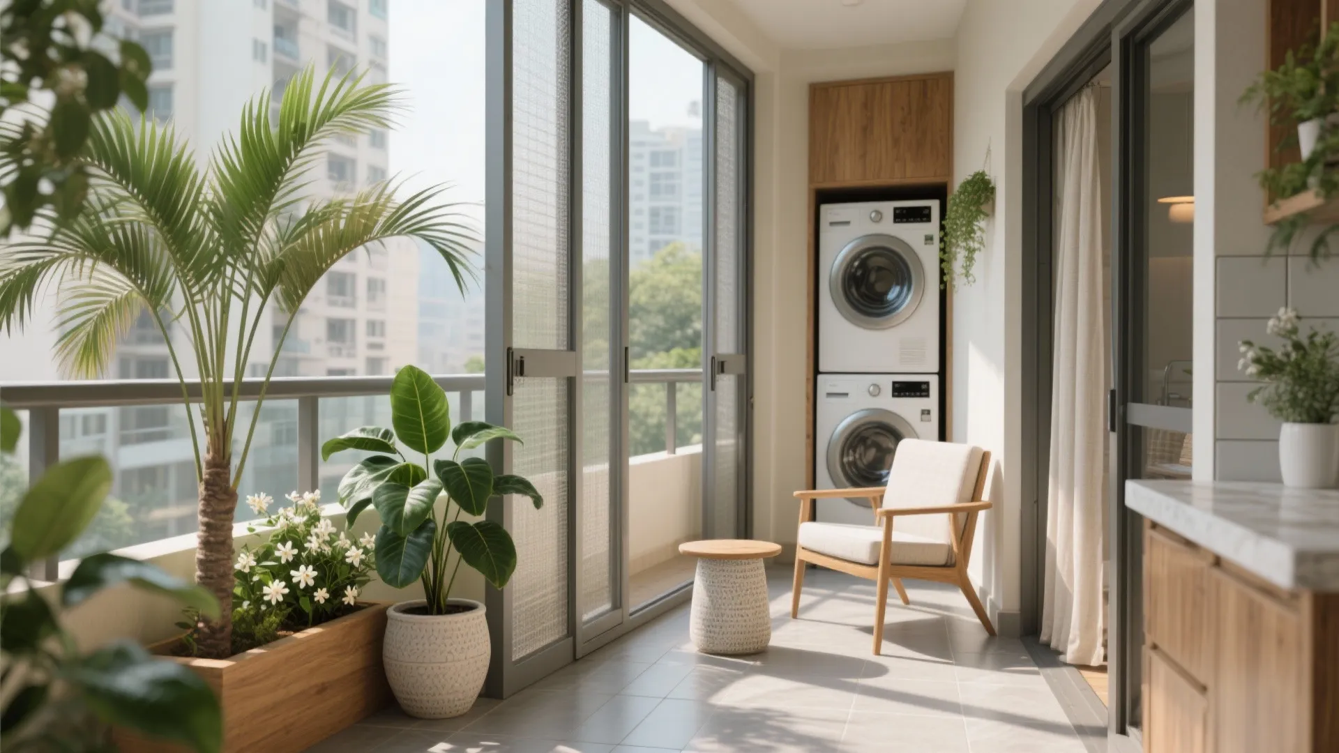 Balcony-to-Green Pocket (and Utility) That Breathes