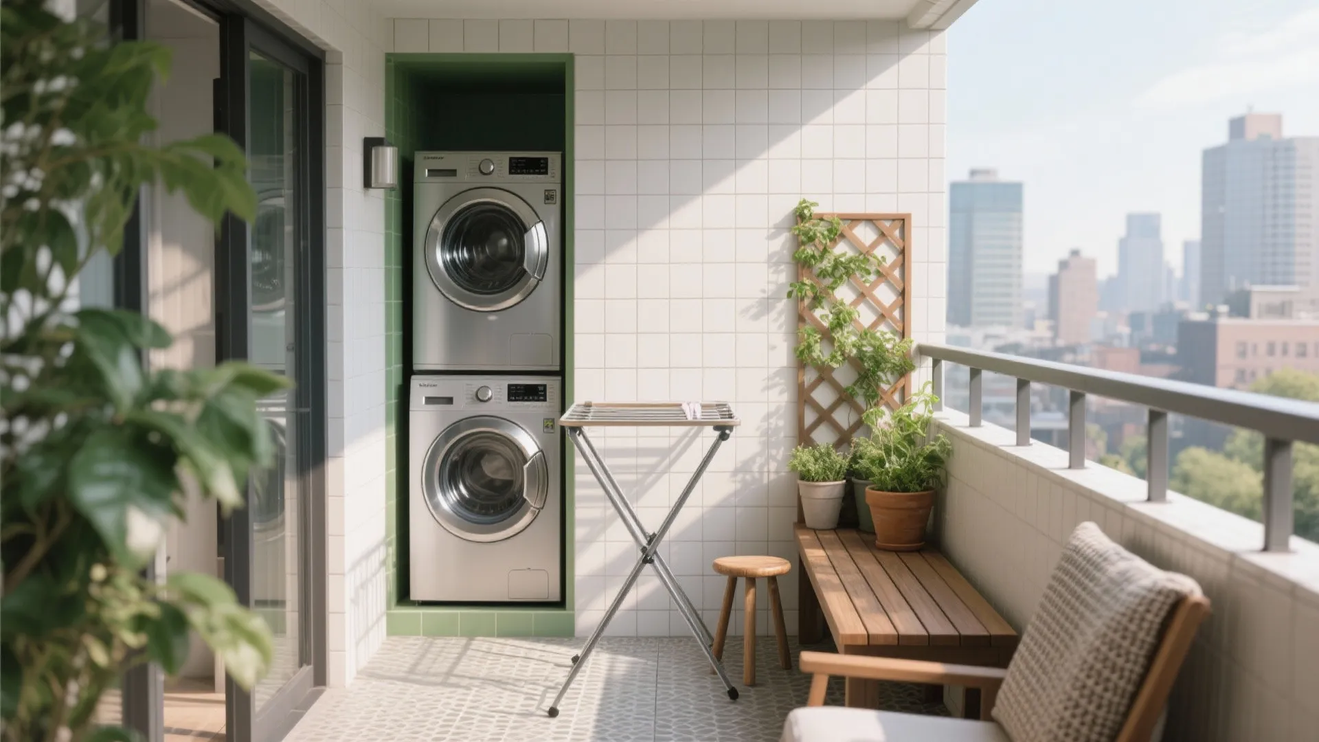 Balcony Upgrade: Utility + Green Nook