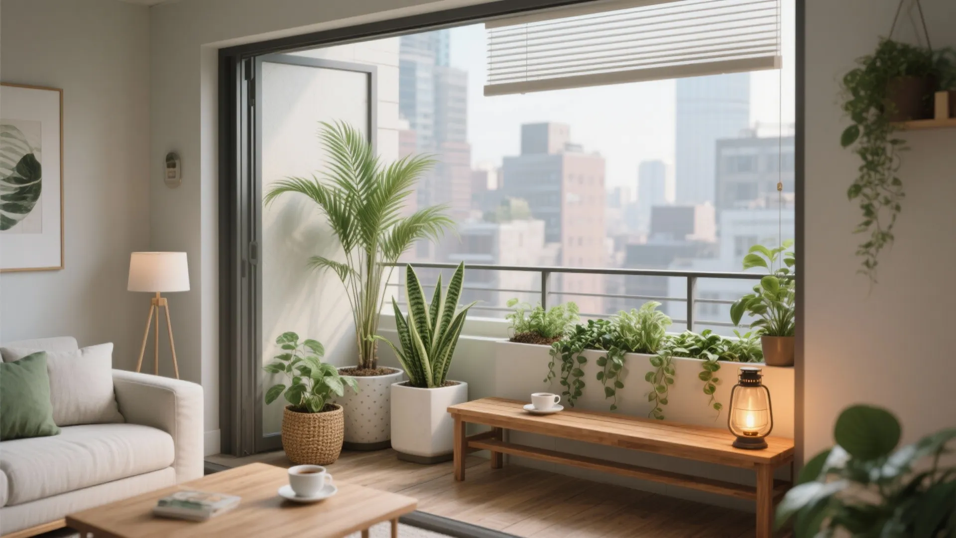 Balcony biophilia: a green room that extends living