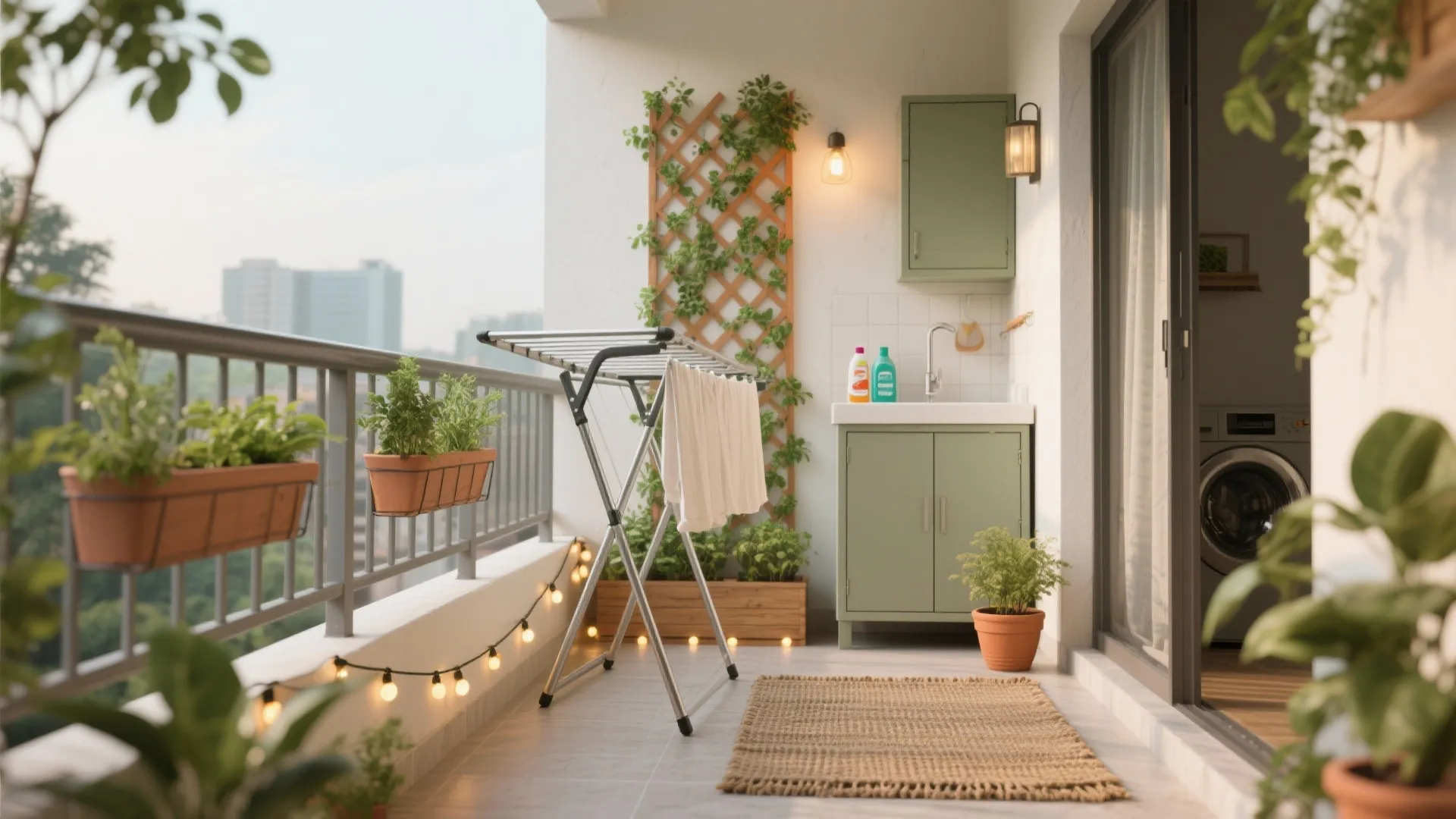 Balcony Utility + Green Corner