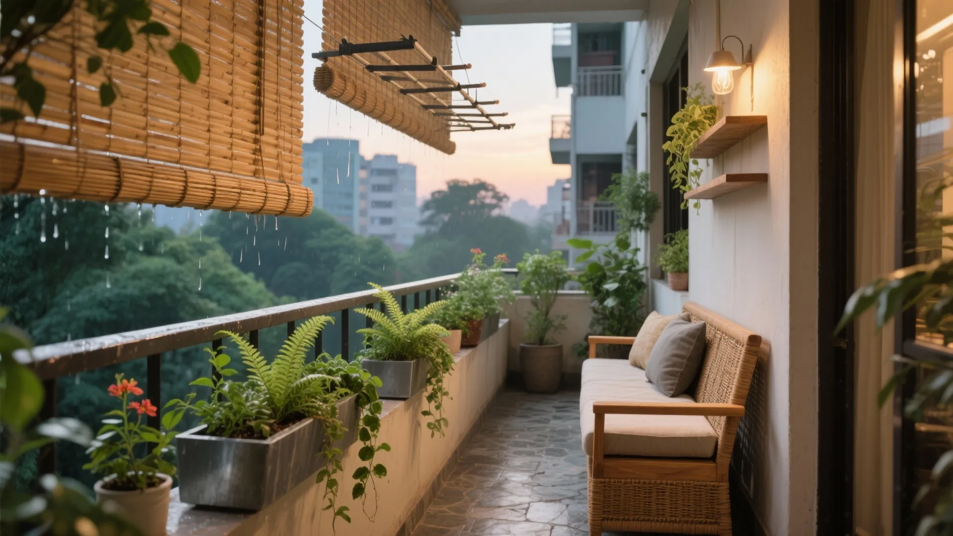Balcony and utility: greener breathers for city calm