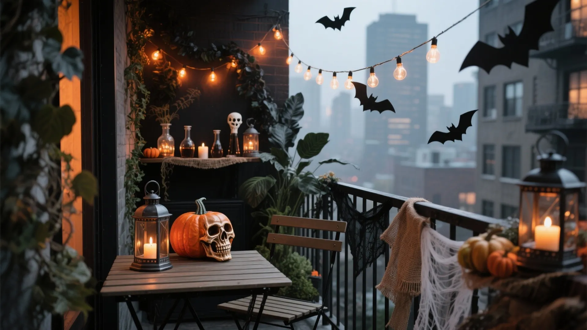 5 Halloween Apartment Balcony Decorating Ideas