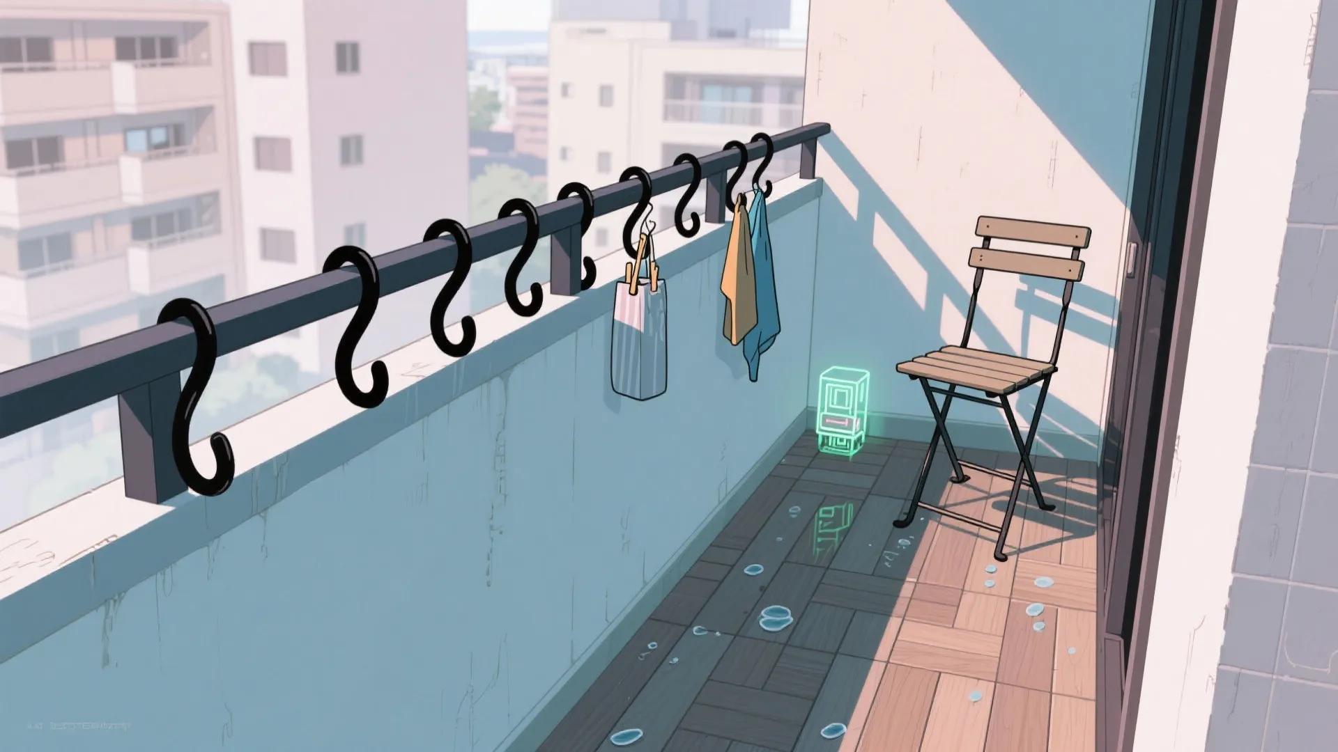 3. 縦を使う“吊るす収納”で床を空ける（収納技巧で掃除をラクに）