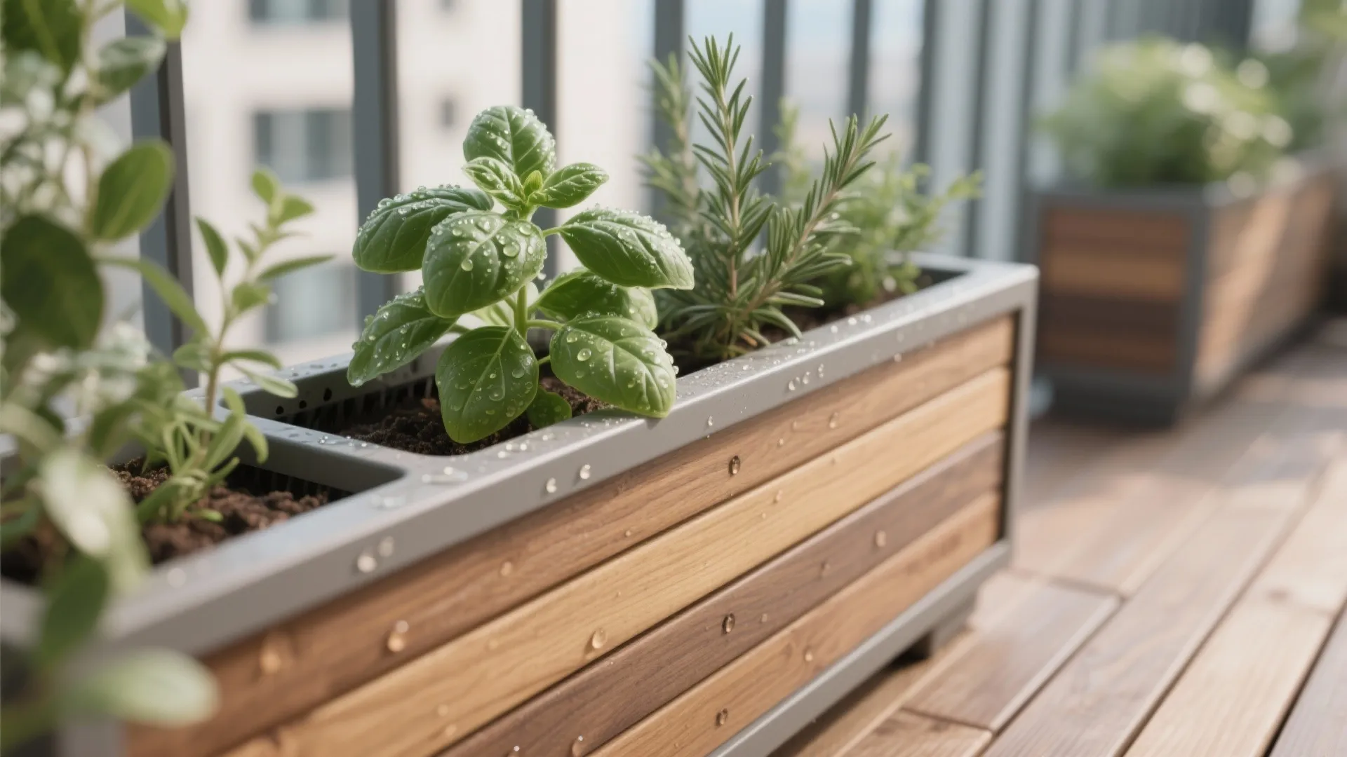Biophilic balcony living