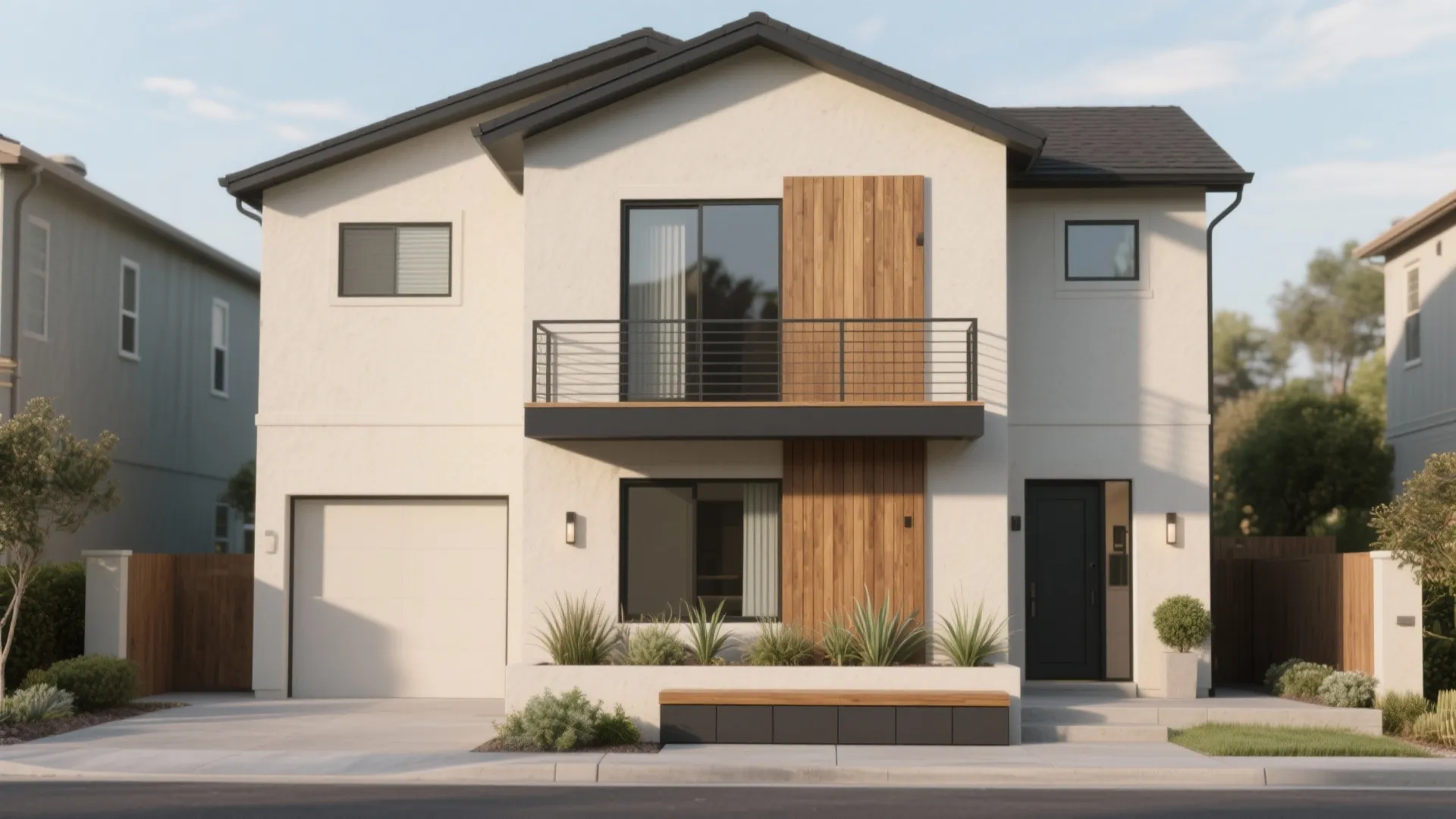 5: 2nd-floor house front design simple single home balcony: Five real-world balcony facade ideas from a senior interior designer—simple, modern, and budget-savvy