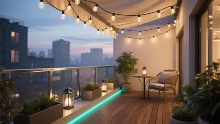 5 Balcony Decoration with Lights Ideas