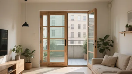 5 Balcony Wooden Door Designs That Elevate Small Spaces