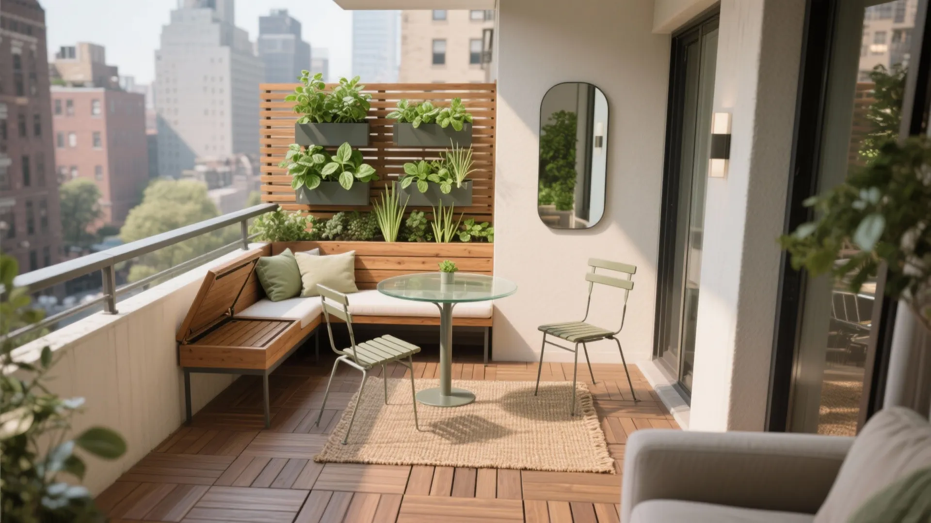 5 Balcony Decor Apartment Ideas to Maximize Space: From a seasoned interior designer: five smart, stylish ways to turn a tiny apartment balcony into your favorite room