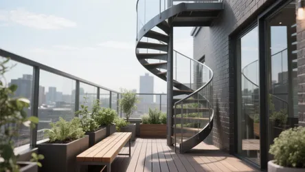 5 Smart Ideas for Balcony Design with Stairs