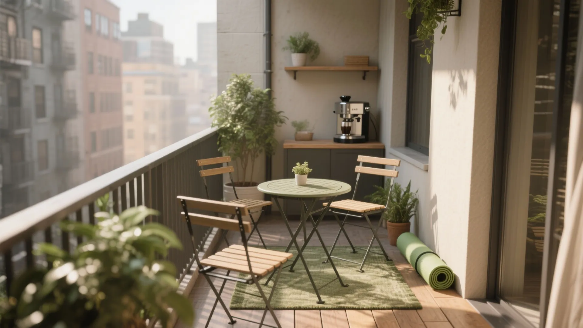3 Piece Patio Set for Small Space — 5 Ideas: Smart, stylish and compact 3-piece patio set ideas to make tiny balconies feel roomy