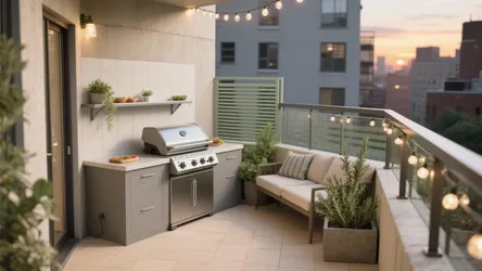 5 Balcony Design Outside Grill Ideas