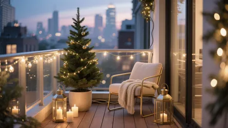 Decorate Apartment Balcony for Christmas: 5 Ideas
