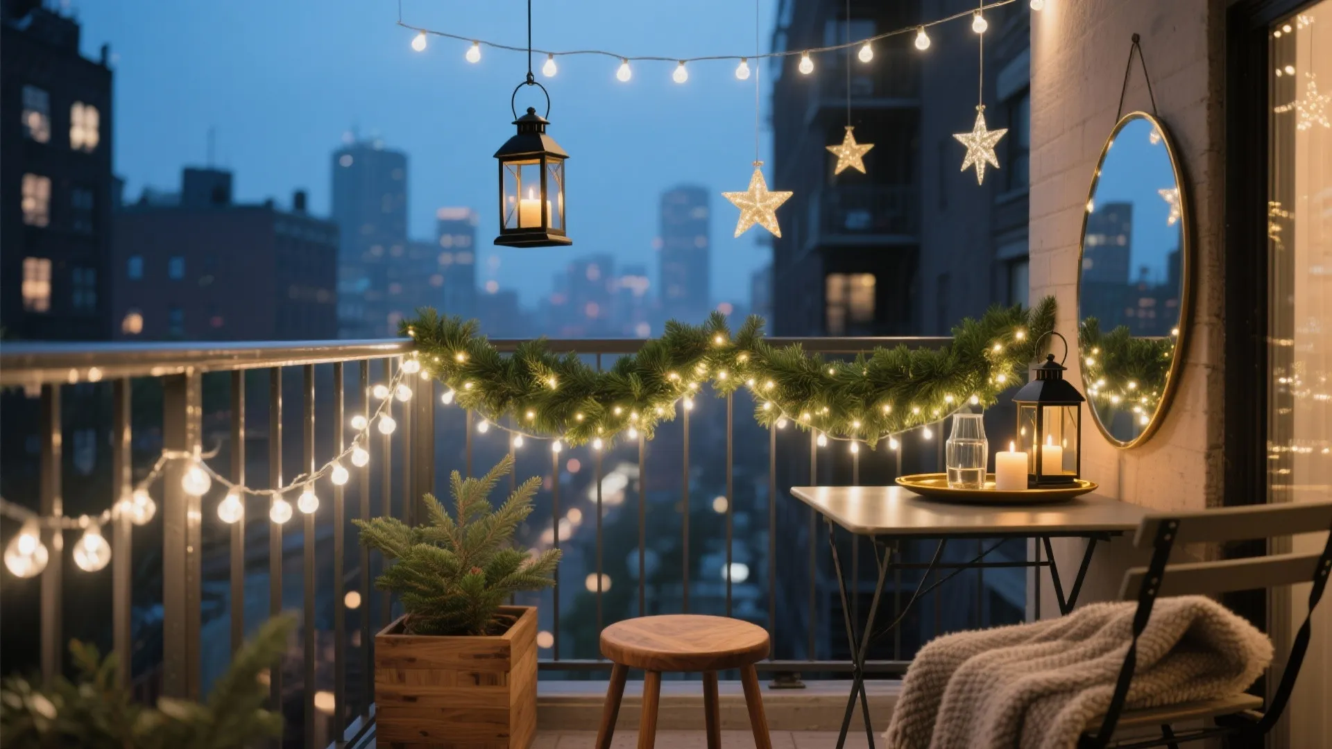 5 Apartment Balcony Christmas Light Ideas: Warm, rental-safe, and stylish ways to light a small balcony—tested by a designer who loves cozy winter nights
