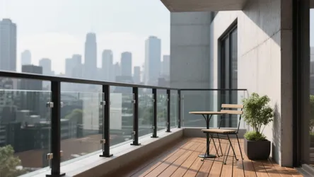 balustrade modern style glass railing design for balcony: 5