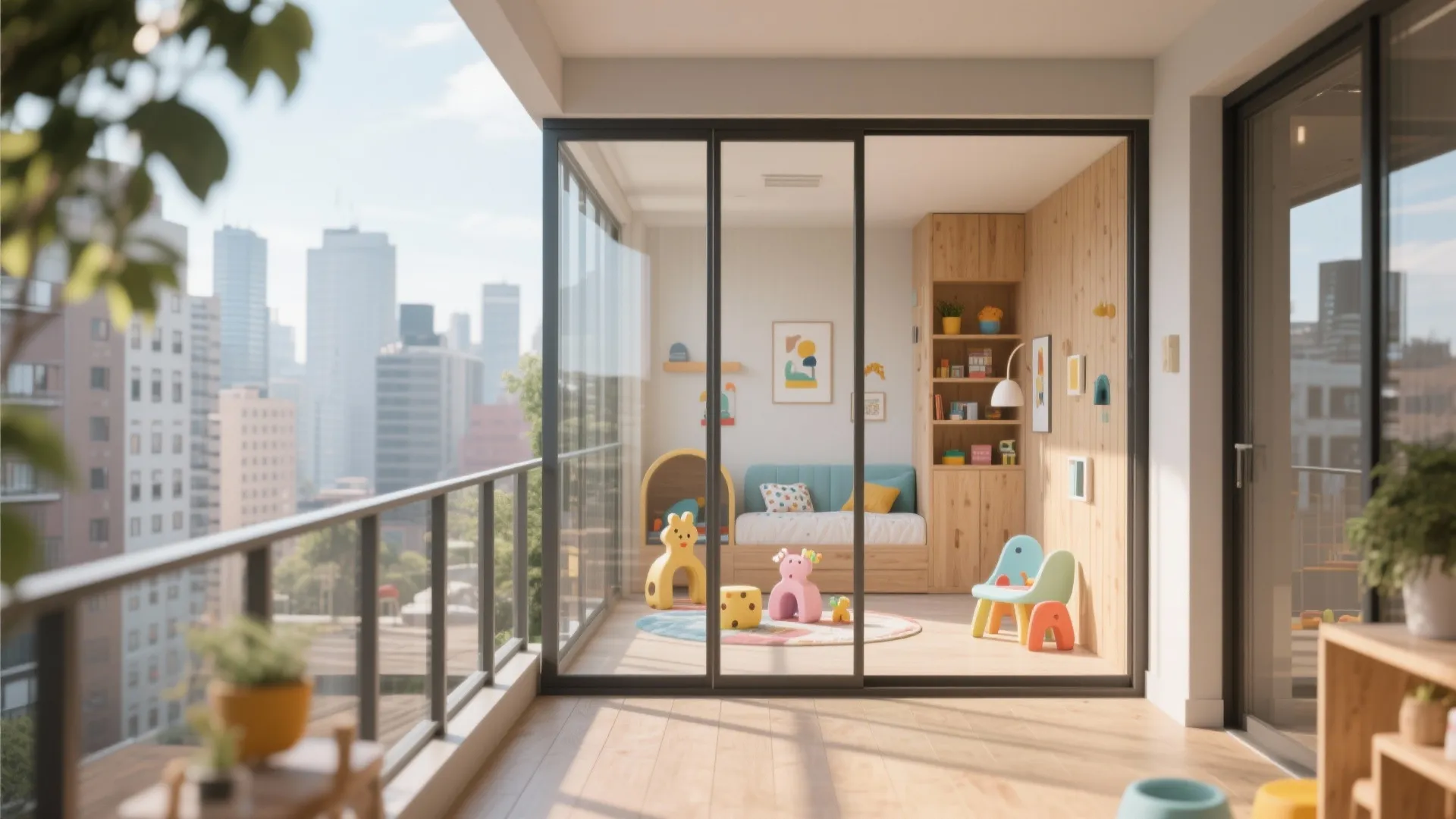 Balcony enclosures to create an extra room