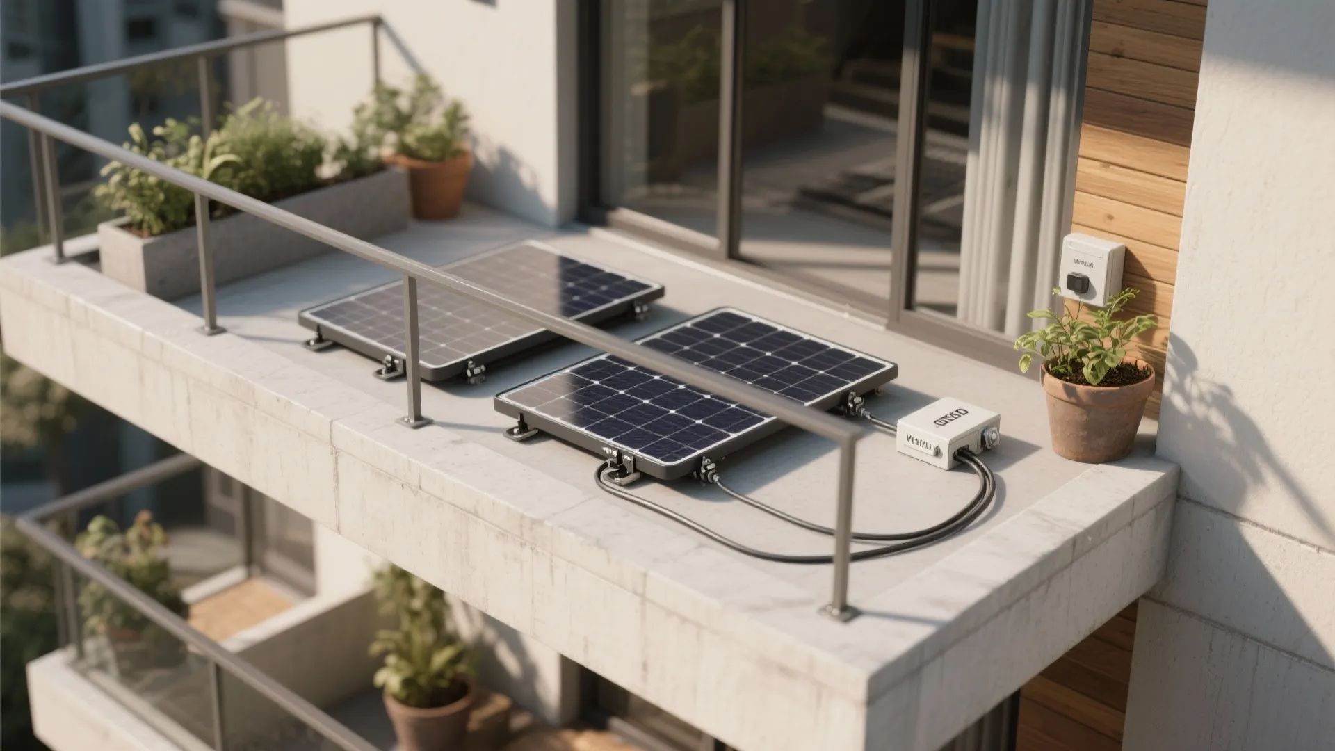 1. Start with a compact balcony or flat-roof kit