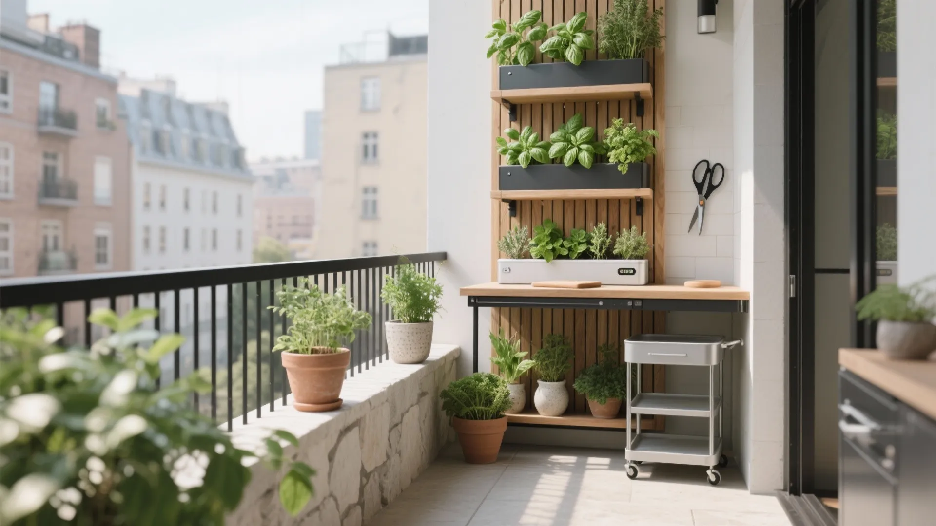 5 Balcony Kitchen Garden Ideas for Small Spaces: Practical, stylish, and space-savvy balcony kitchen garden ideas from a designer who loves tiny kitchens