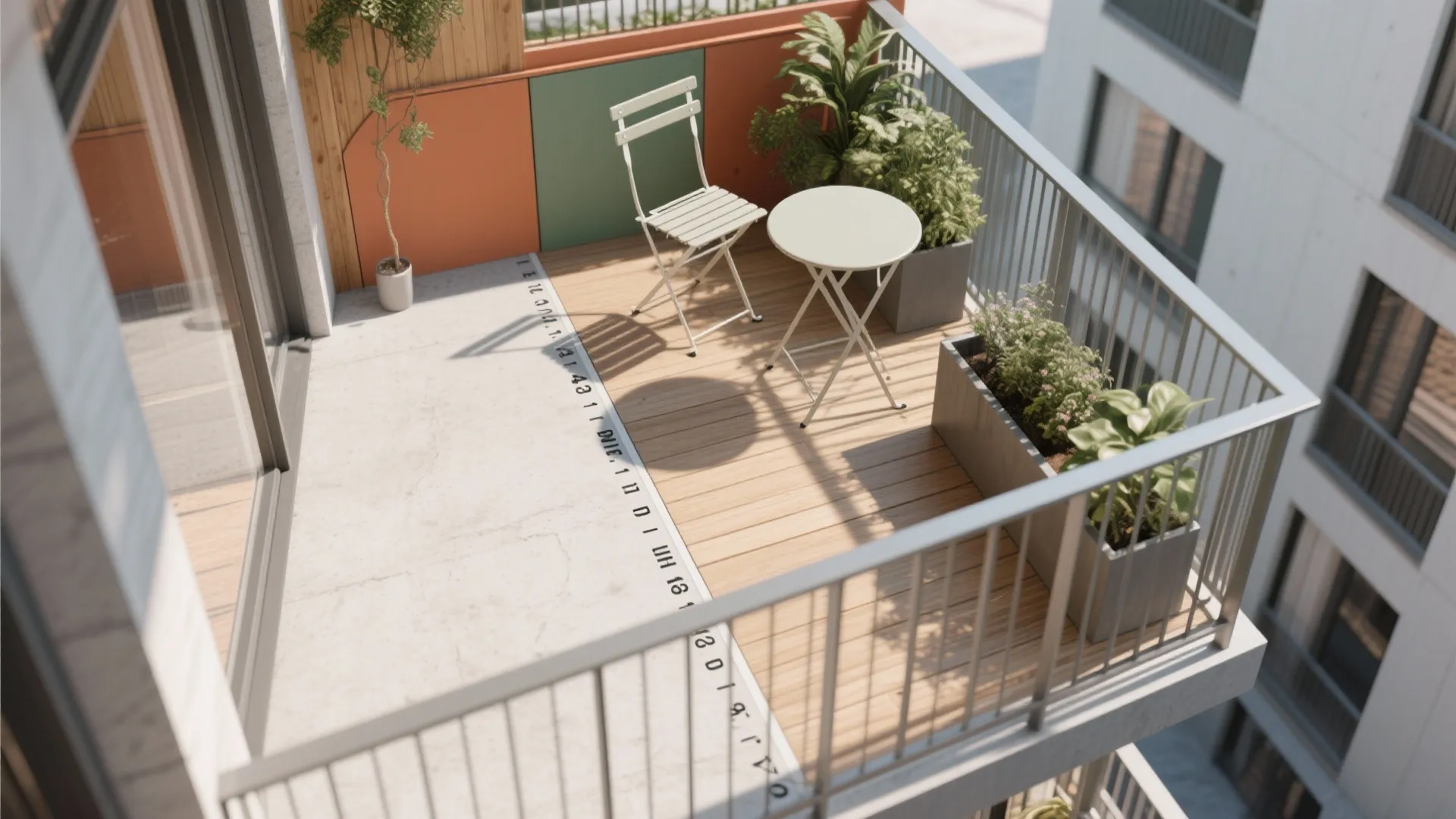 Foldable seating and railing planters