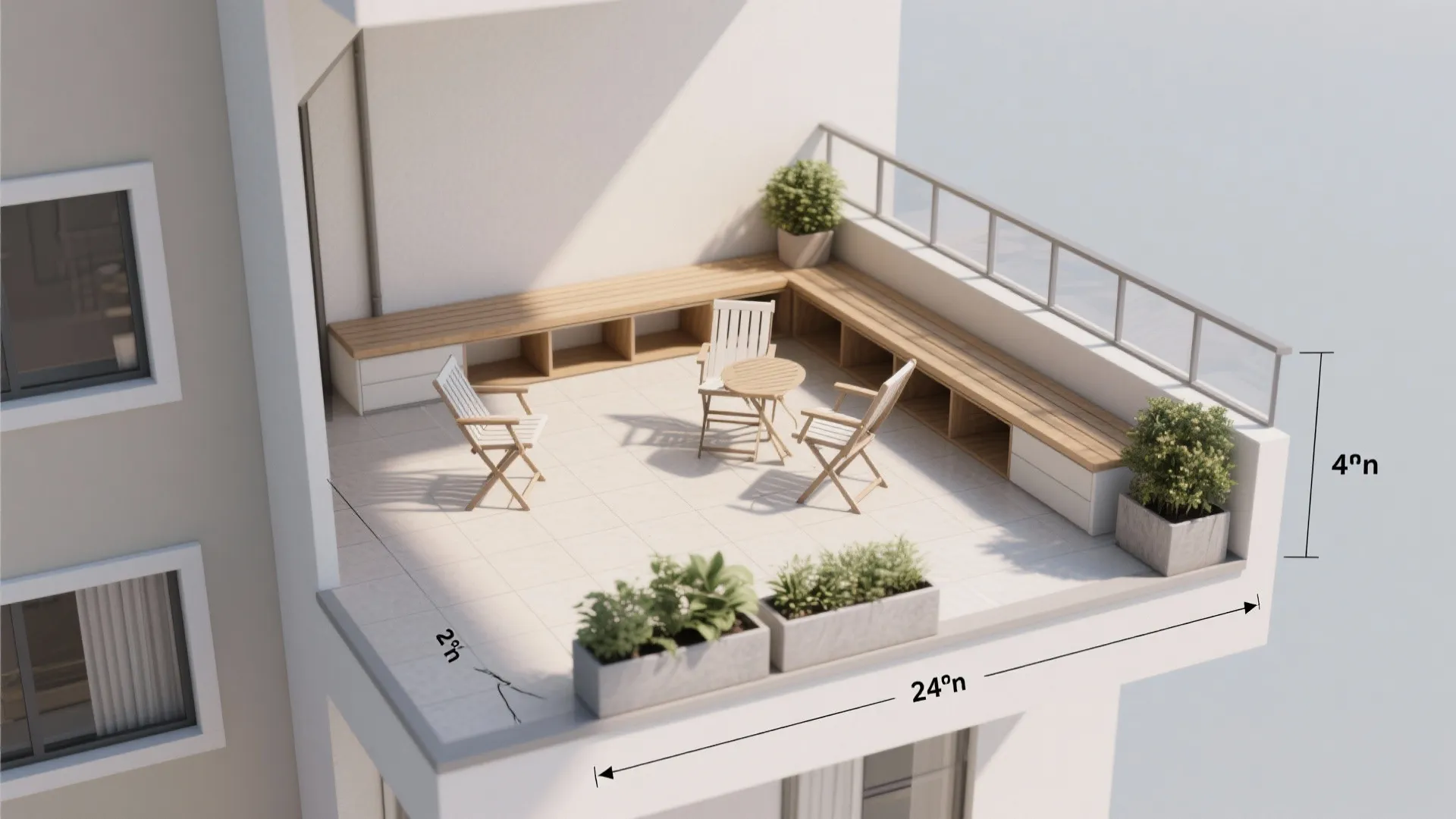 Compact seating that doubles as storage