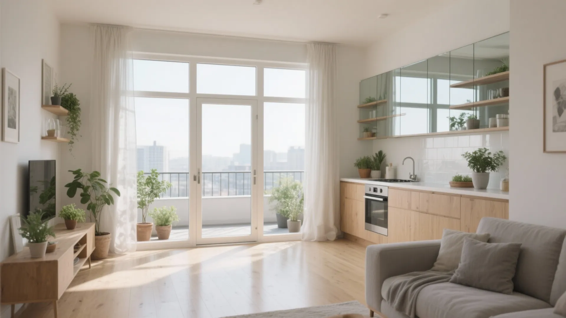 Light, balcony, and borrowed brightness