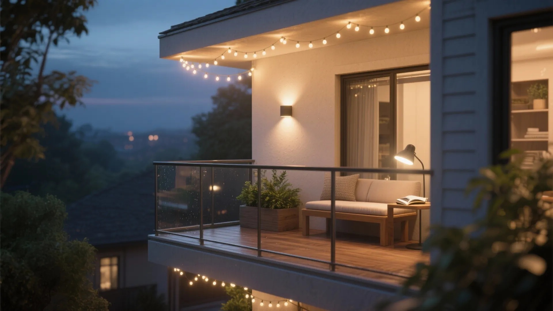 4) Lighting Layers That Feel Like Indoor Comfort