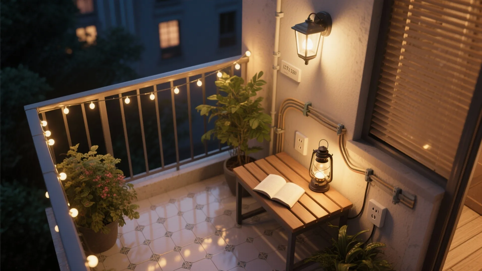 5) Lighting and Power Plan: From Dawn Chai to Night Hangouts