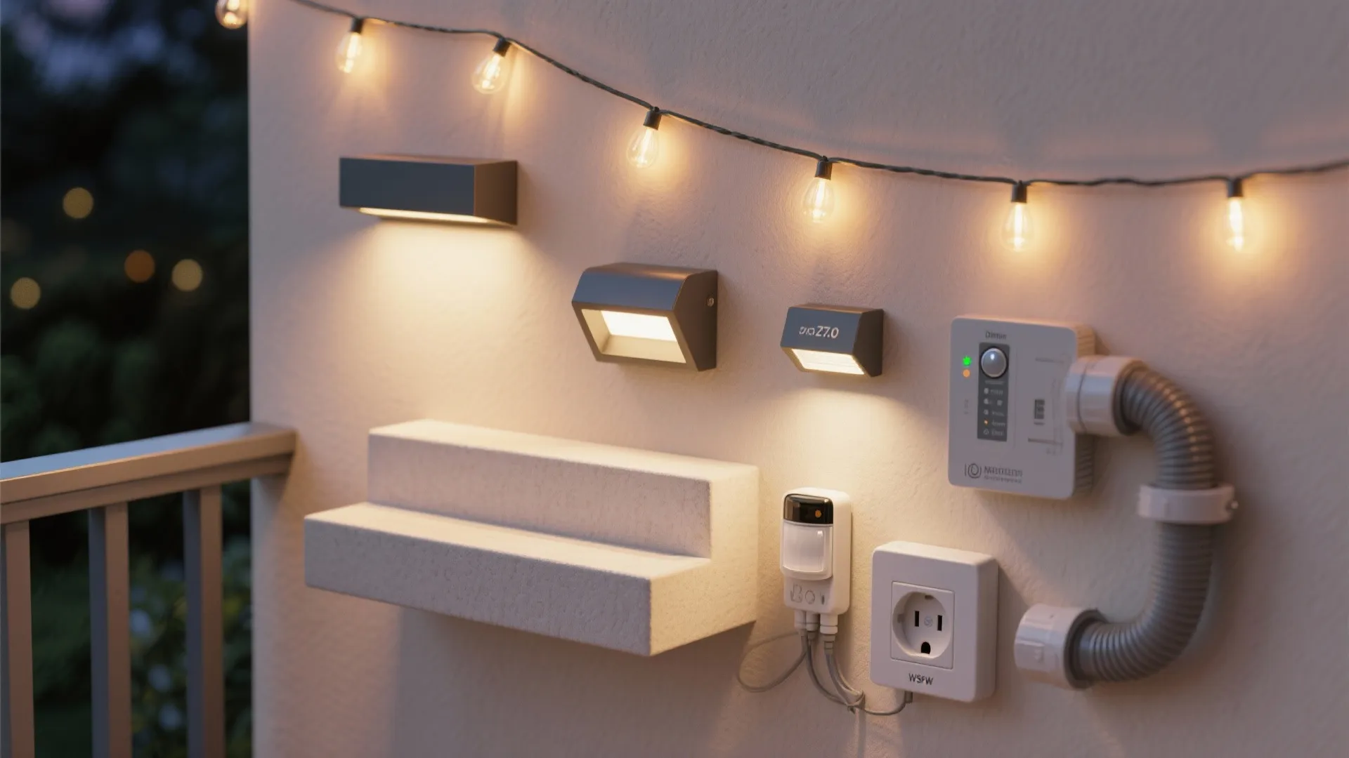 5) Layered lighting and flexible power