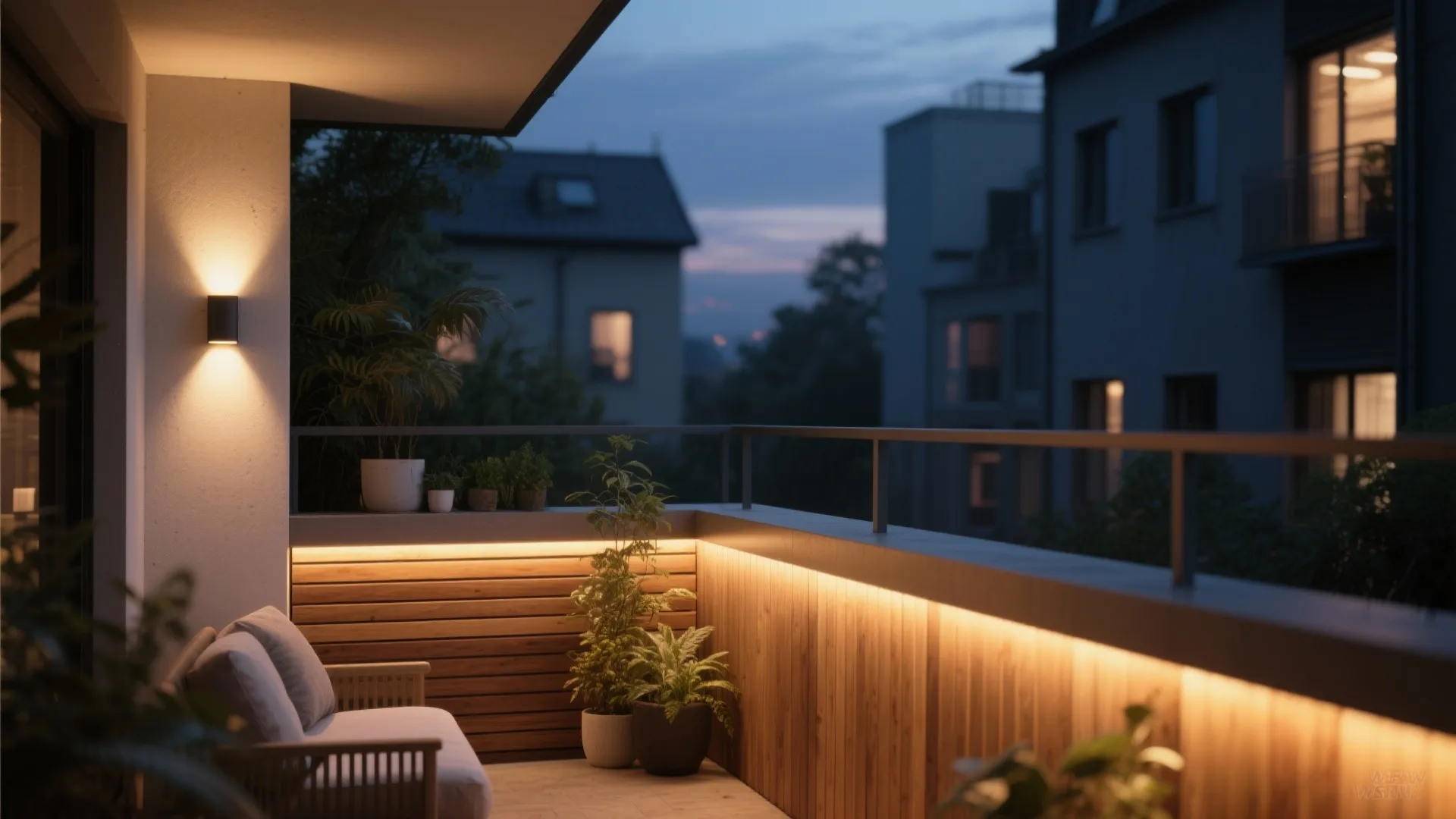 Lighting-Led Wall: Layered Glow for Evenings