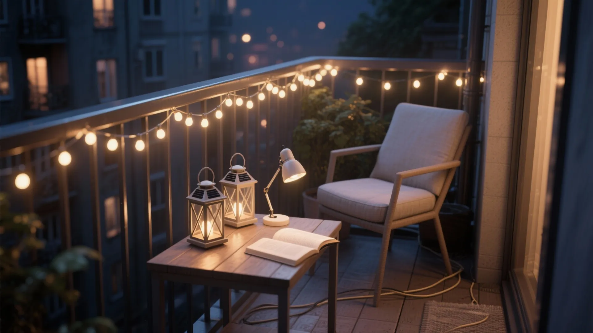 Layered Lighting for Small Balcony Nights