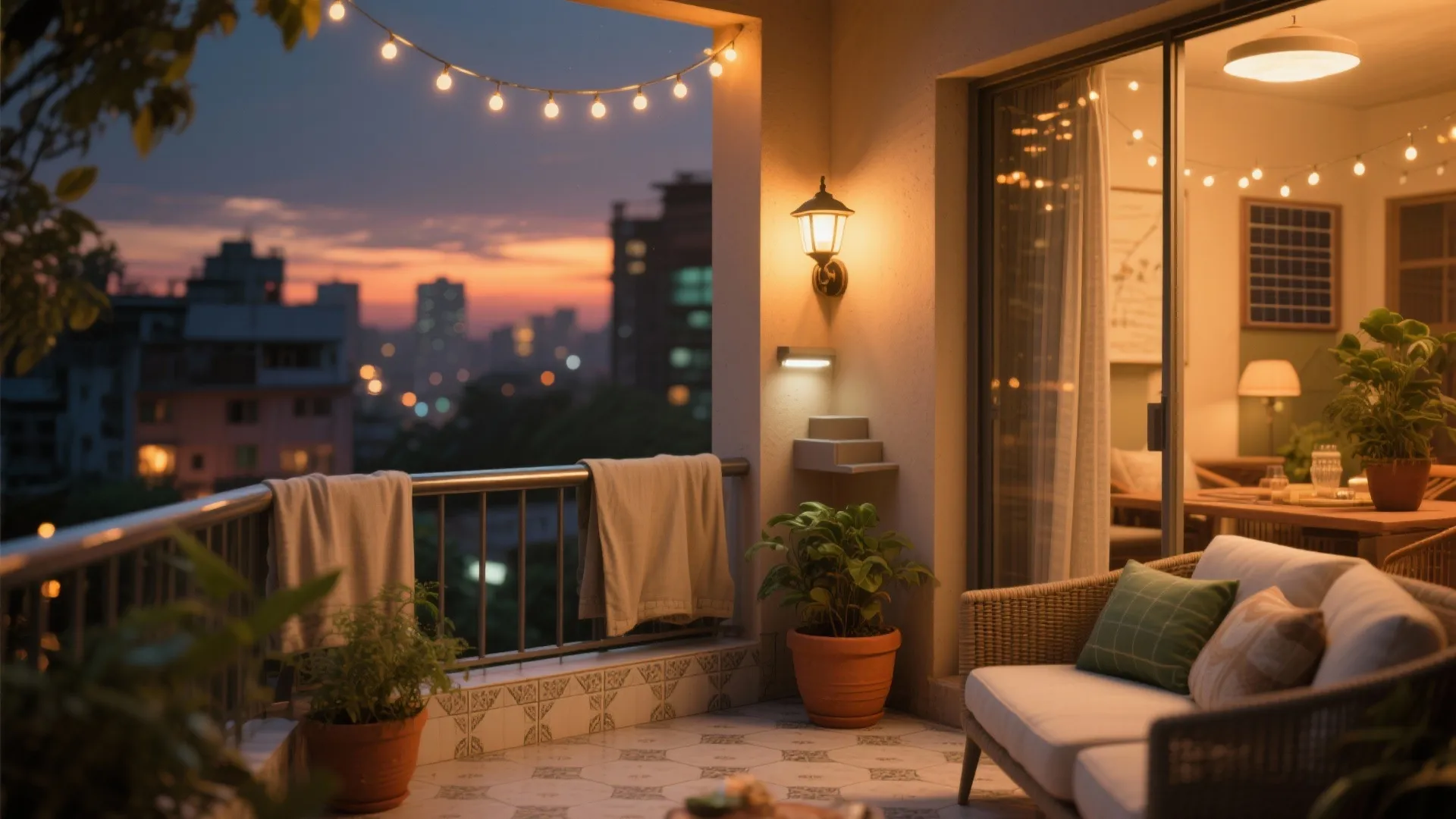 Lighting, materials, and mood for day-to-night use