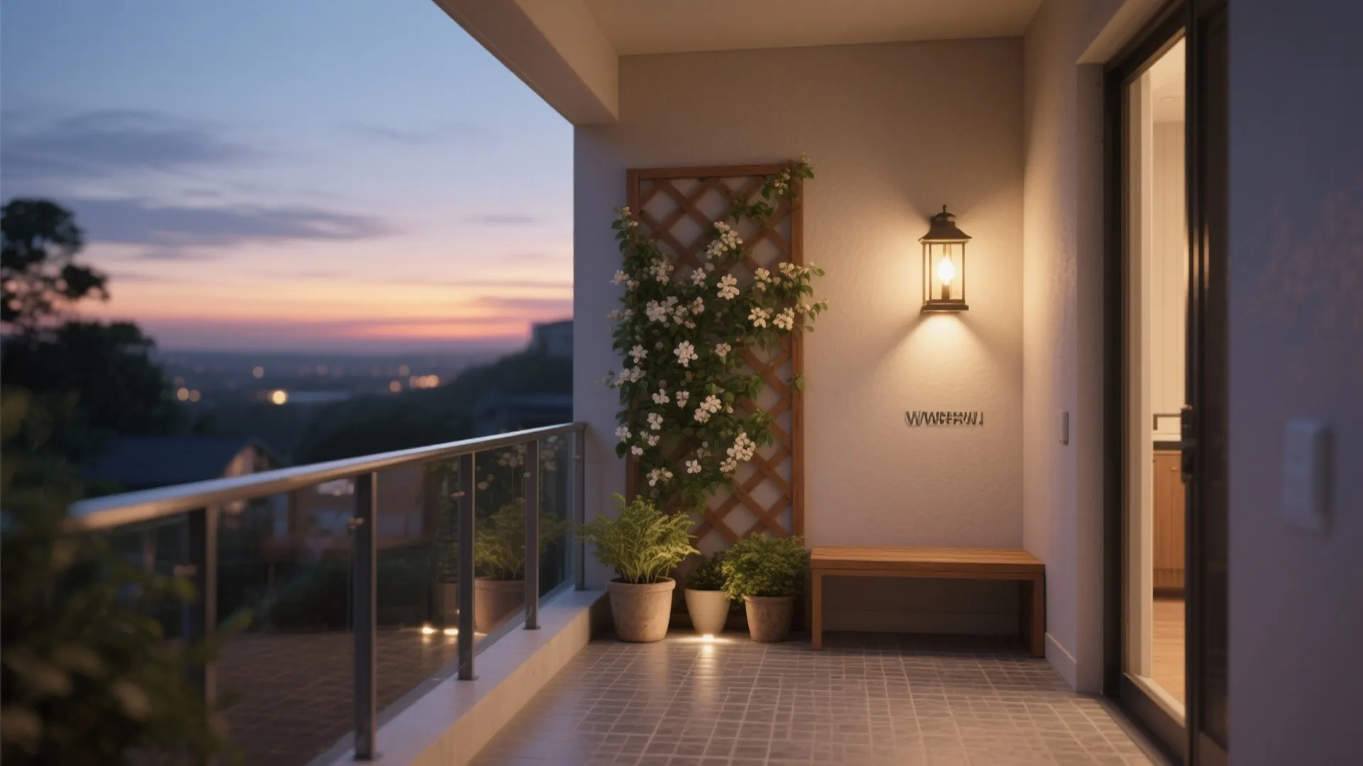 Lighting, greenery, and finishes that make it feel like a room