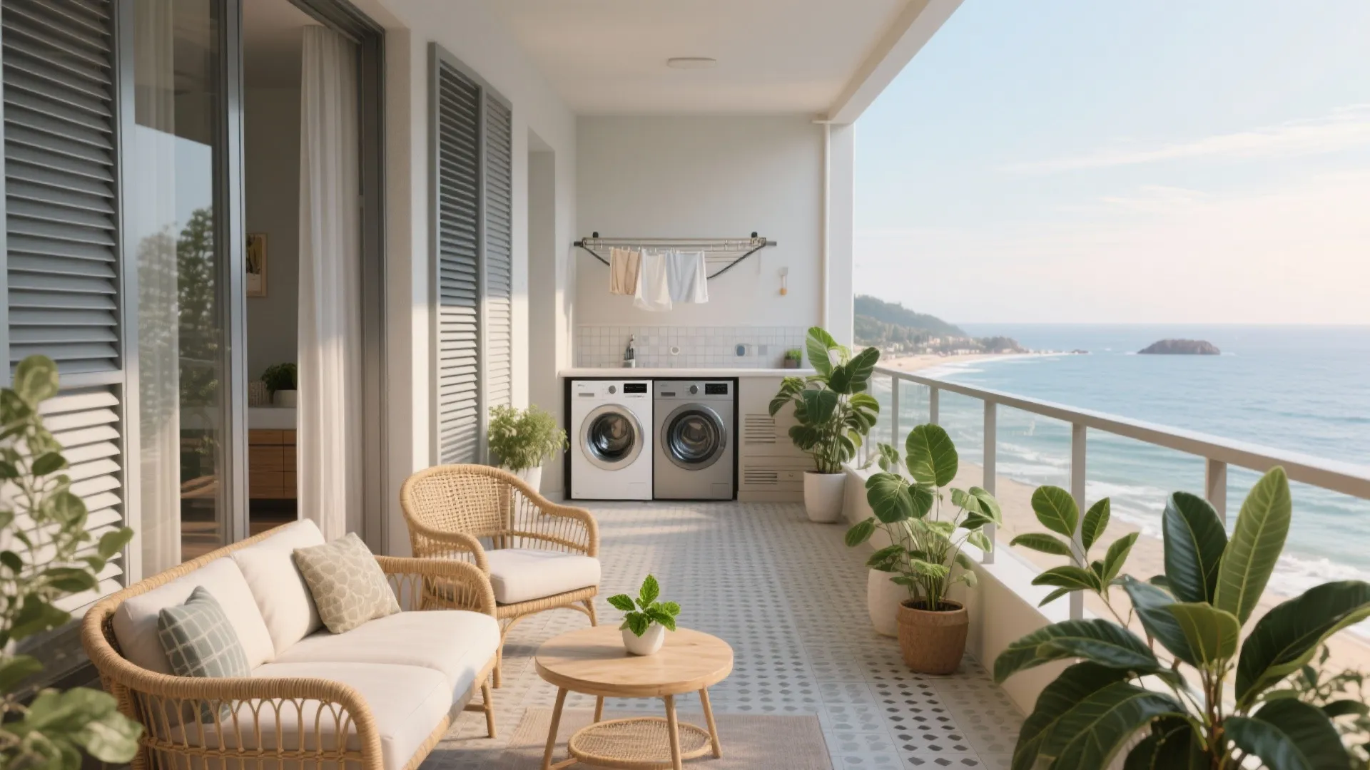 Balcony-to-utility smarts and indoor–outdoor living