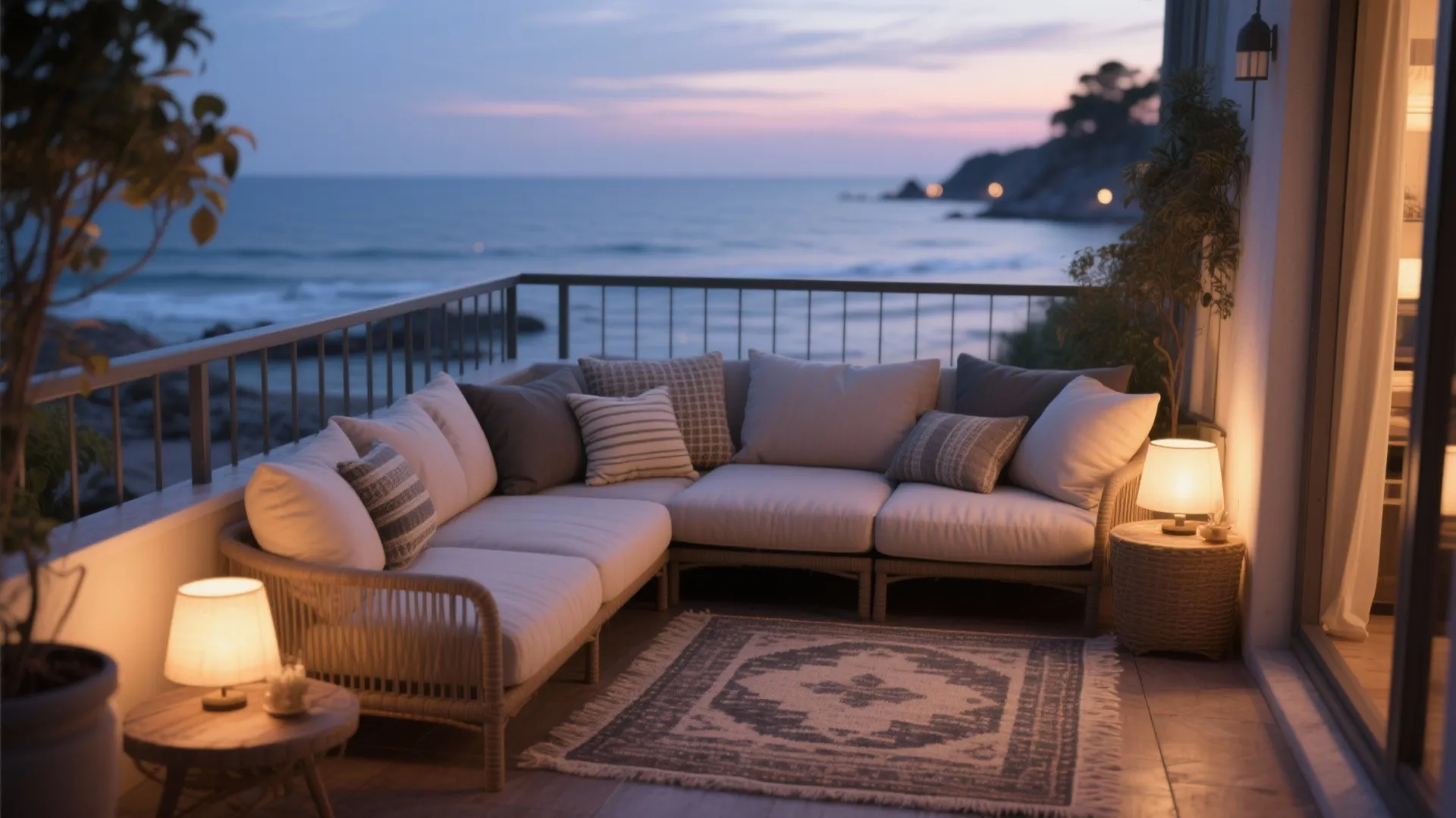 Lounge Nook with Weatherproof Fabrics