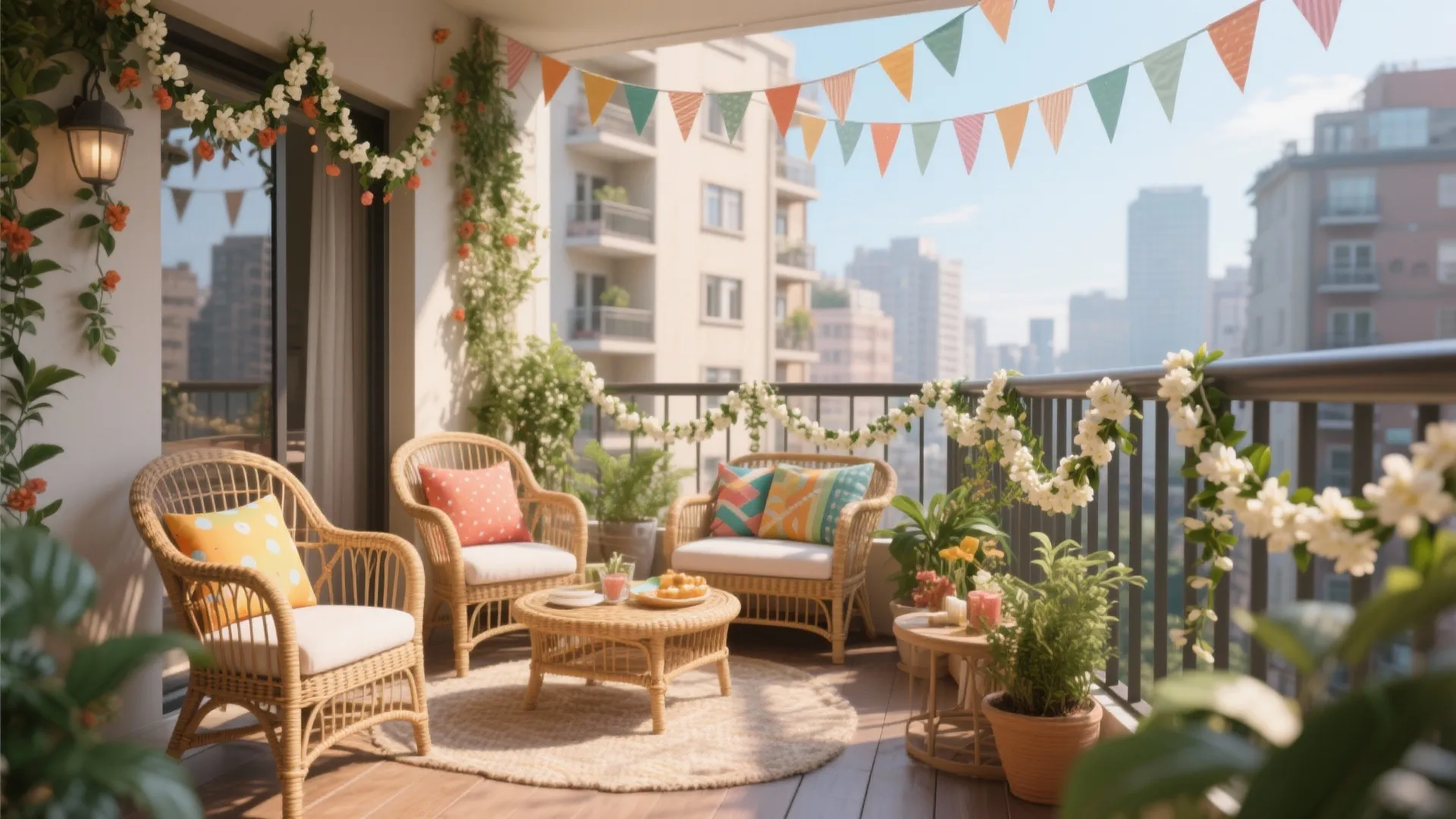 Multifunctional Balcony Lounge