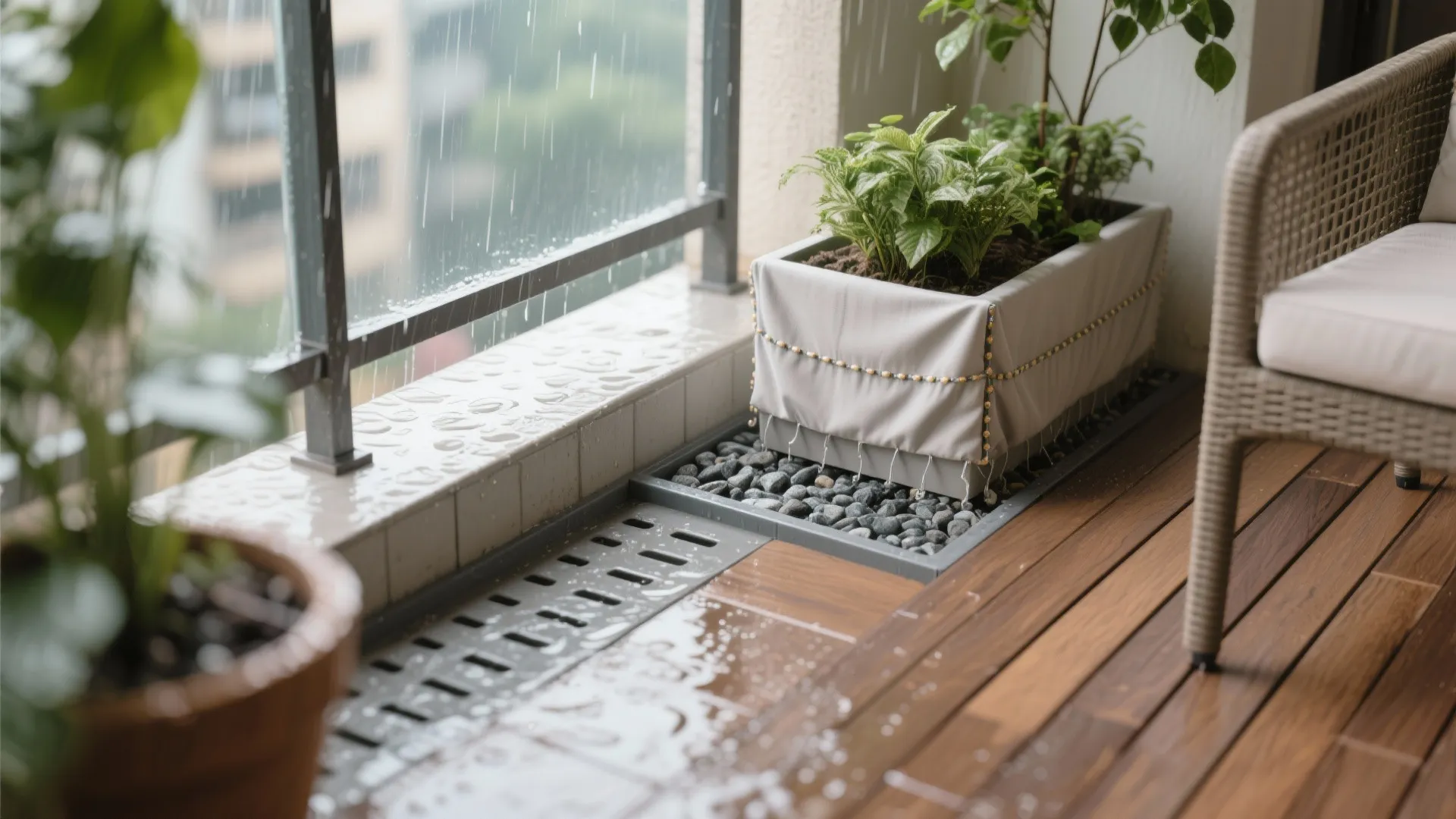 Balcony nook + indoor greens for Mumbai’s light and monsoon