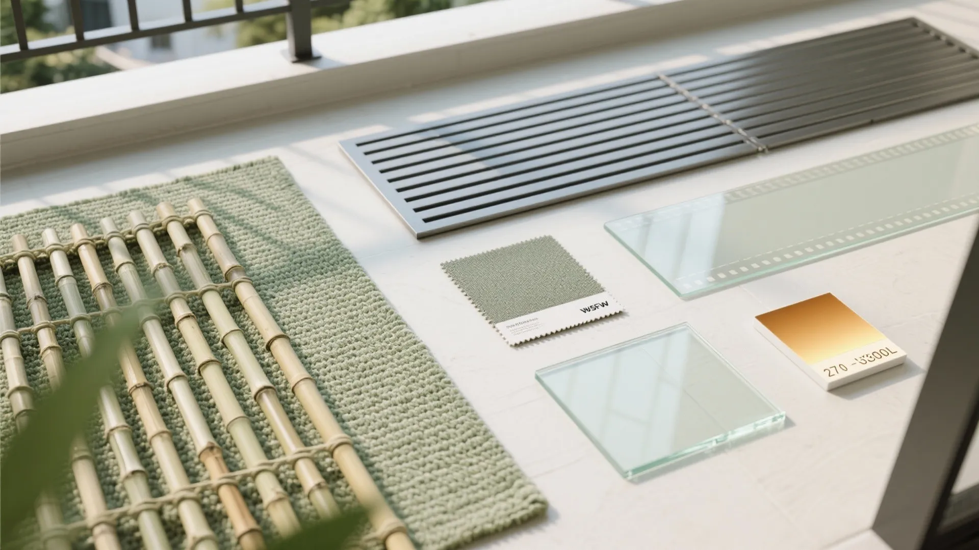 Zoning with rugs, lighting, and privacy screens