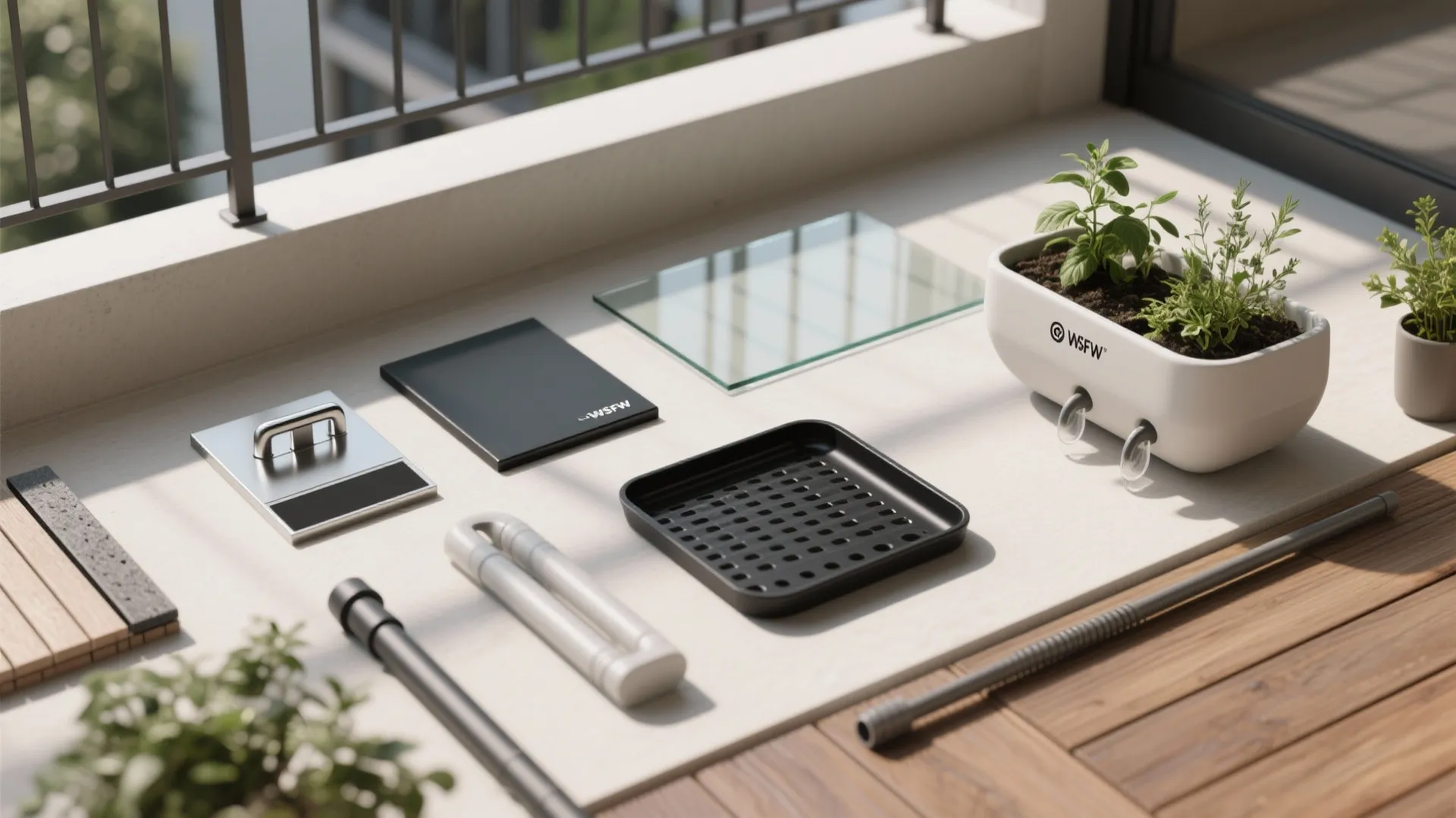 Planter-Integrated Guard for Green Privacy